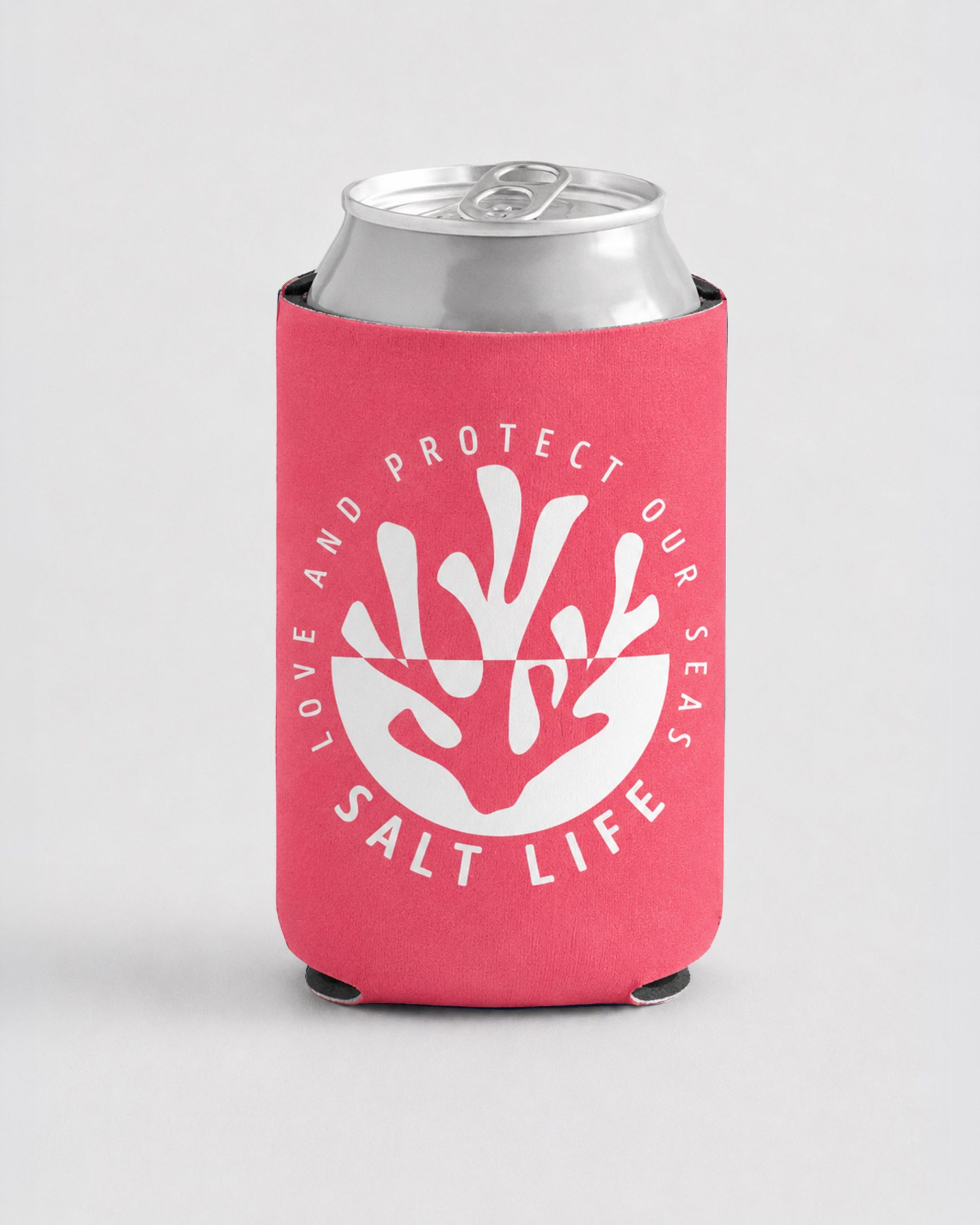 Coral Love Can Holder