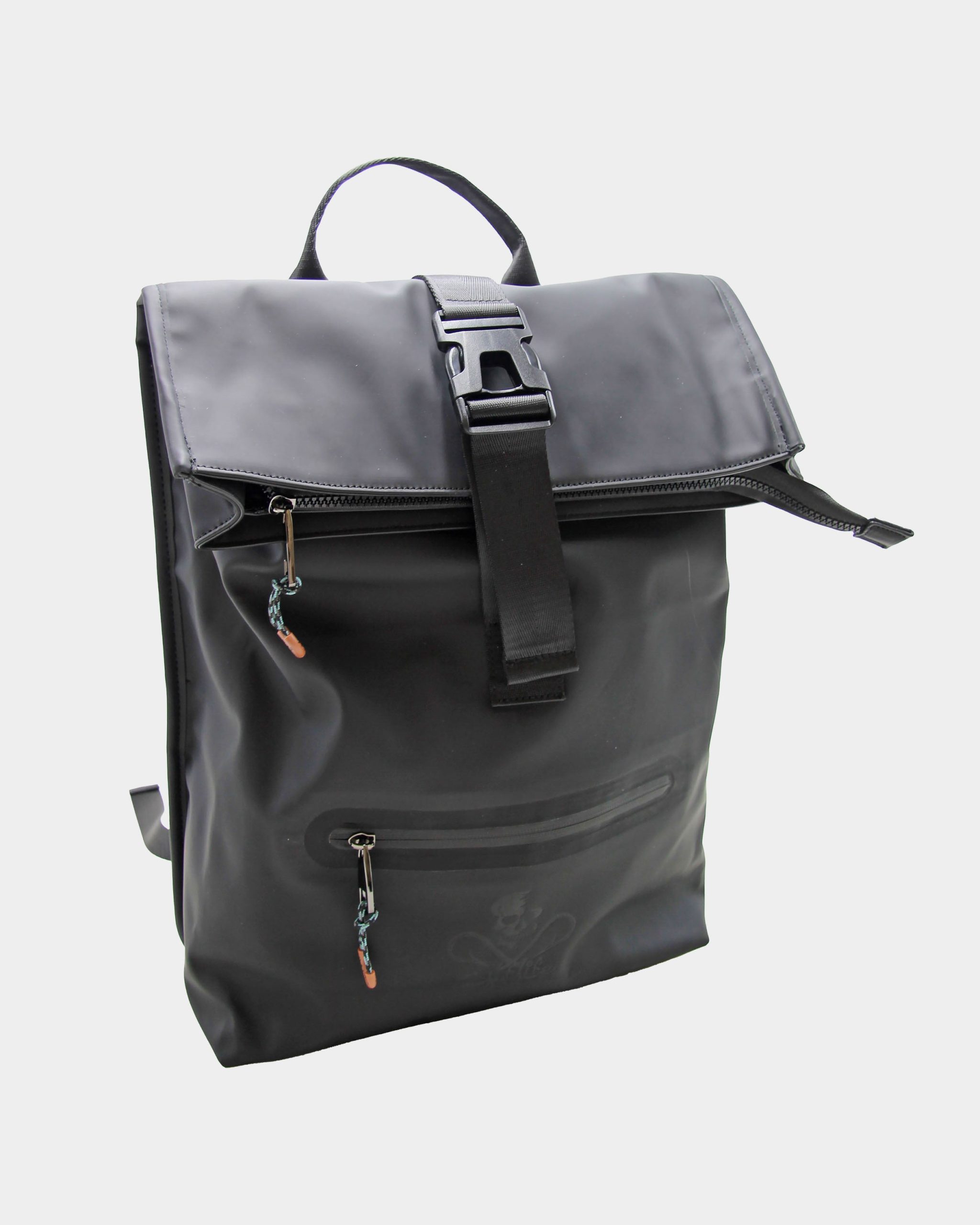 Hamelin Coated Fabric 20L Backpack With Front Zip Pocket And Clip