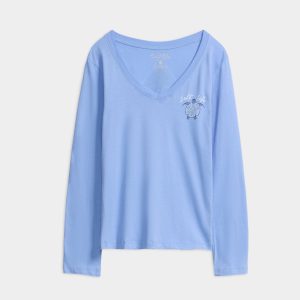 Turtle Bay Long Sleeve V-neck Tee