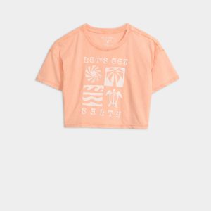 Women's Salty Scenes Cropped Shirt