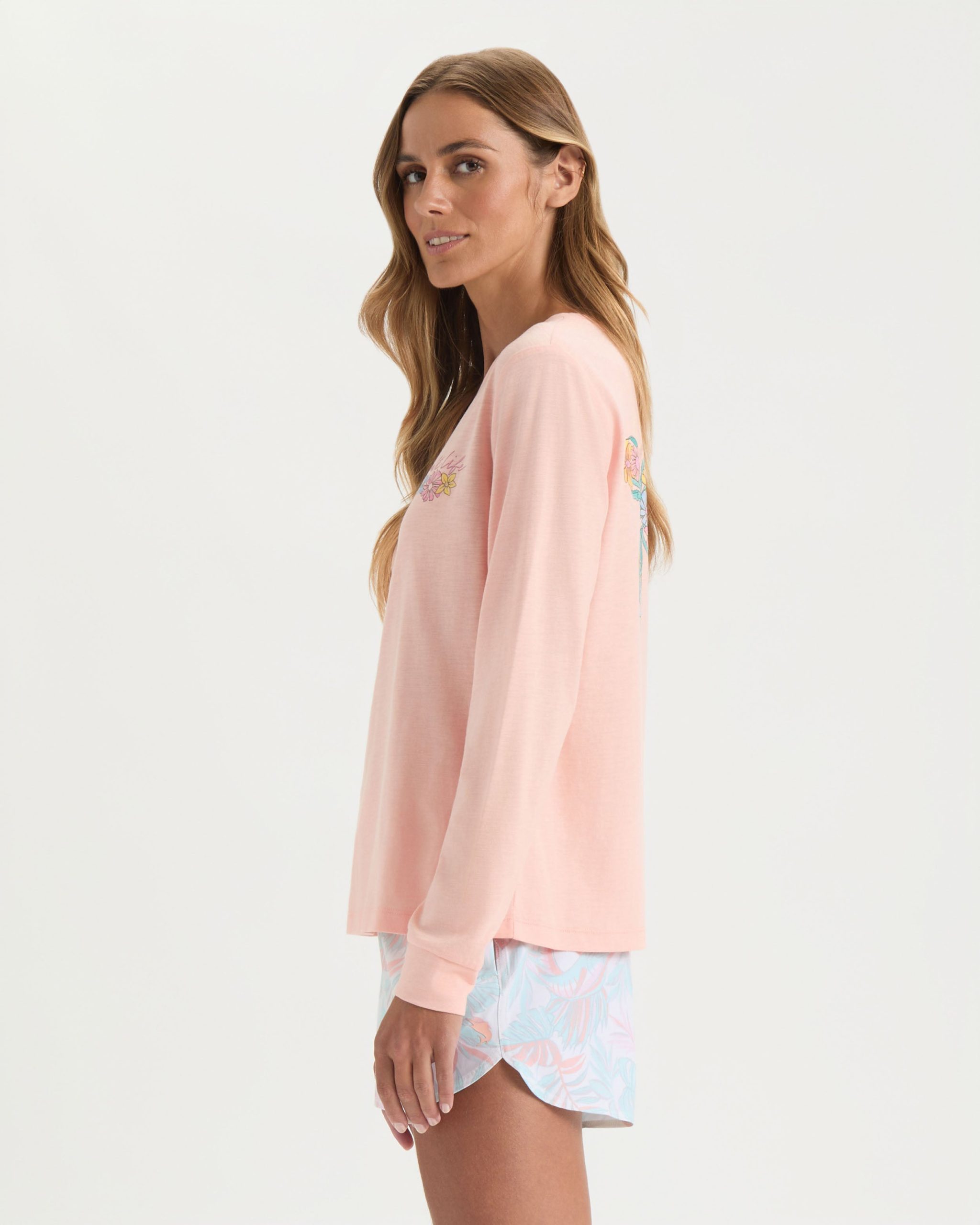Women's Honu Long Sleeve Boyfriend Shirt - Image 3