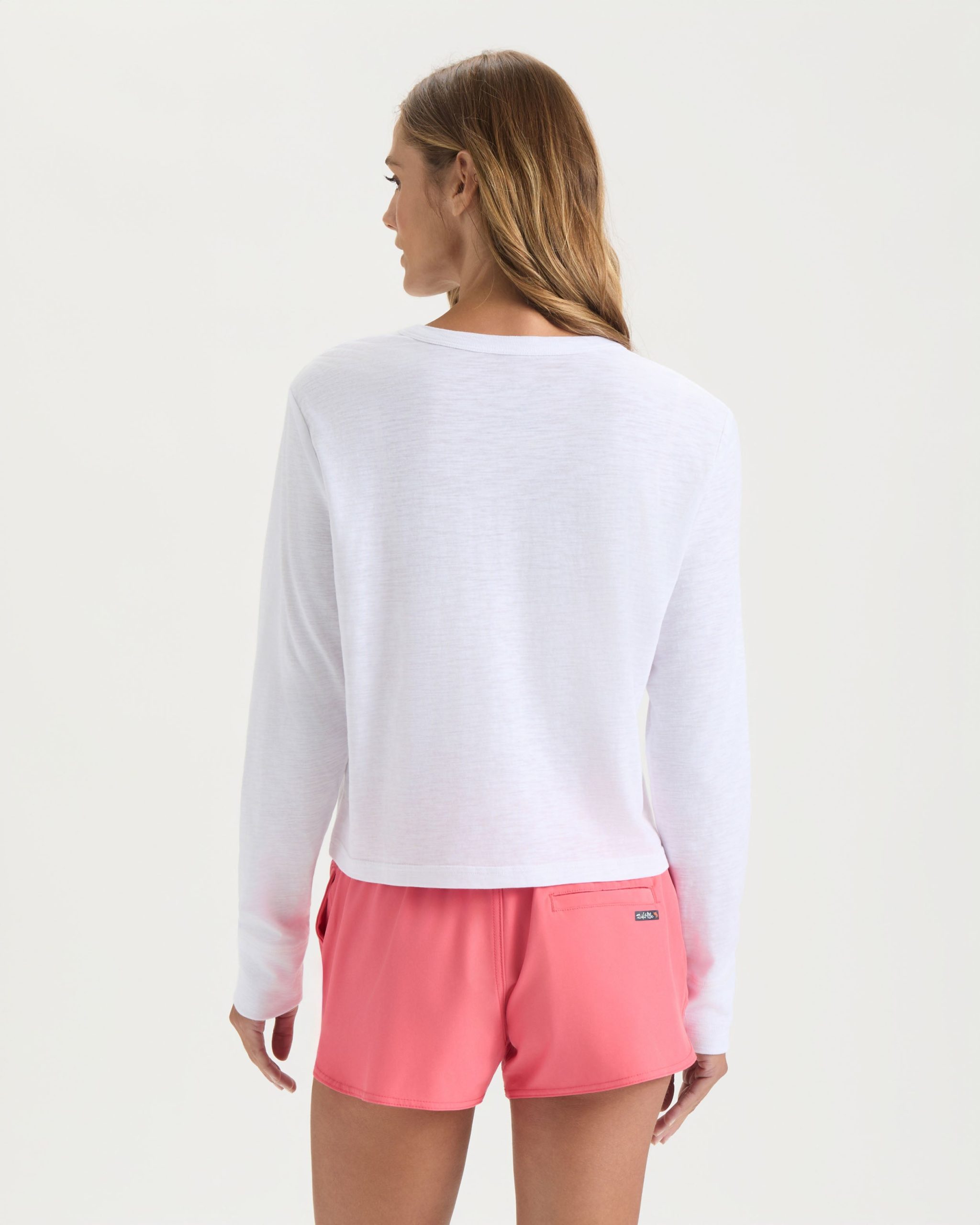Women's Sunrise Vibes Crew Neck Cropped Shirt - Image 4