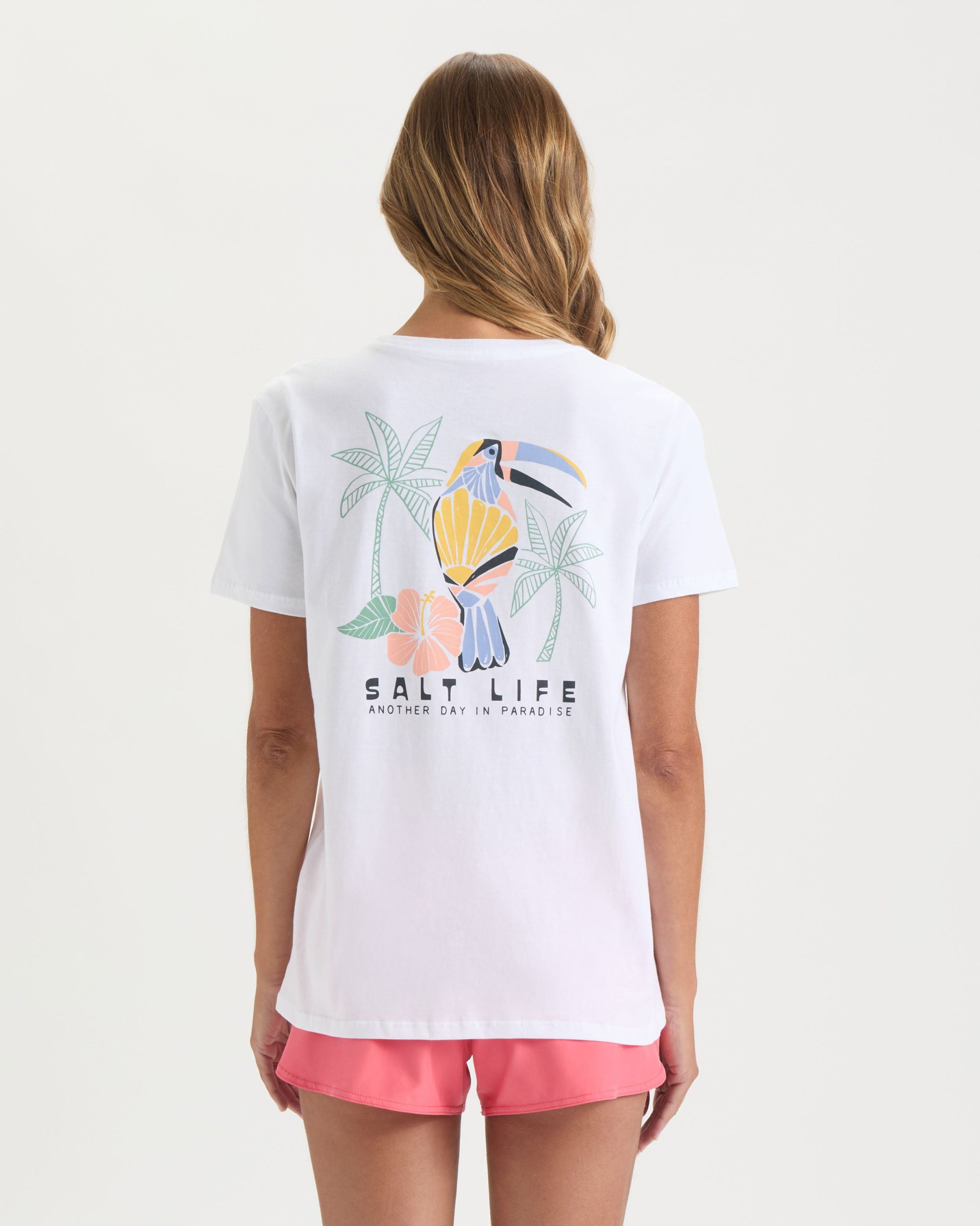 Women's Toucan Palms Short Sleeve Tee - Image 4