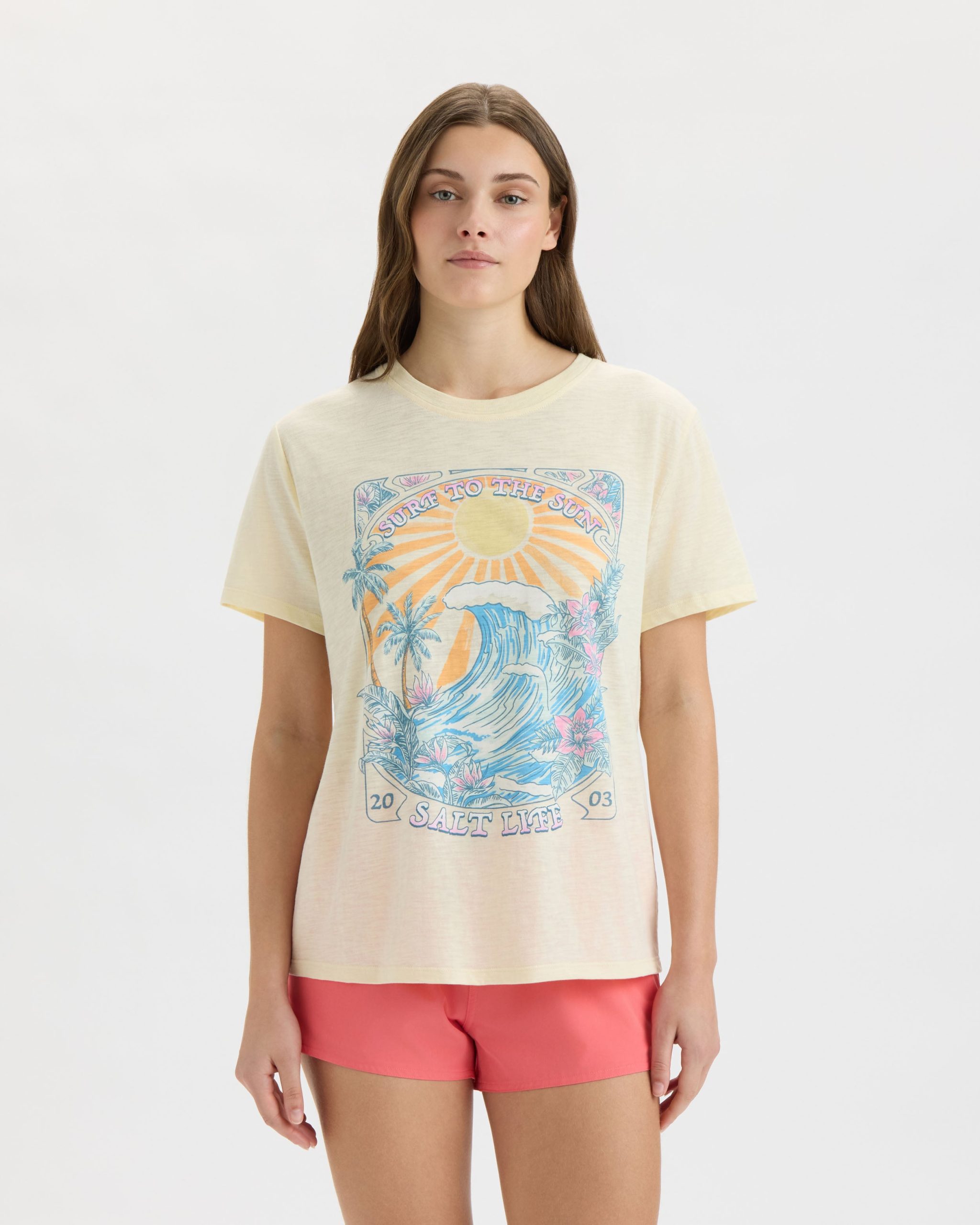 Women's Surf the Sun Relaxed Boyfriend Tee - Image 2