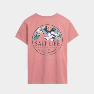 Women's Tropical Retreat Salt Wash Tee