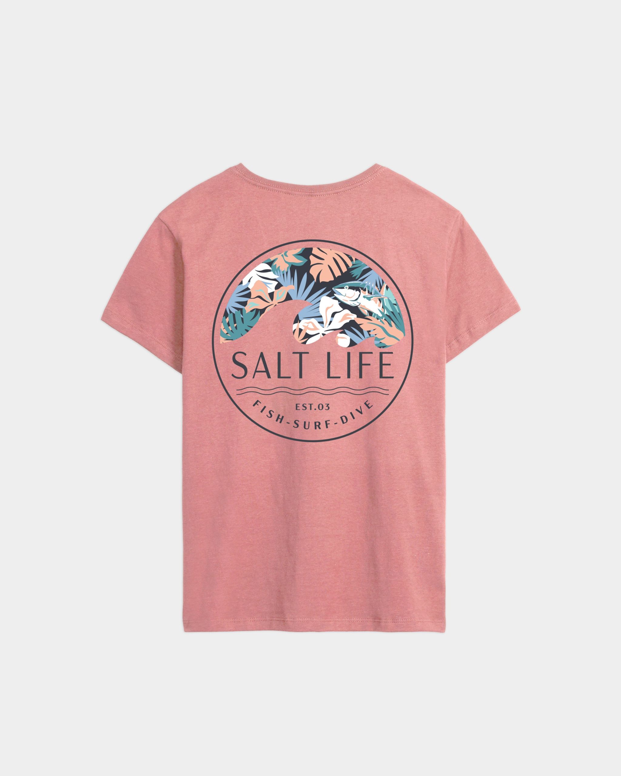 Women's Tropical Retreat Salt Wash Tee