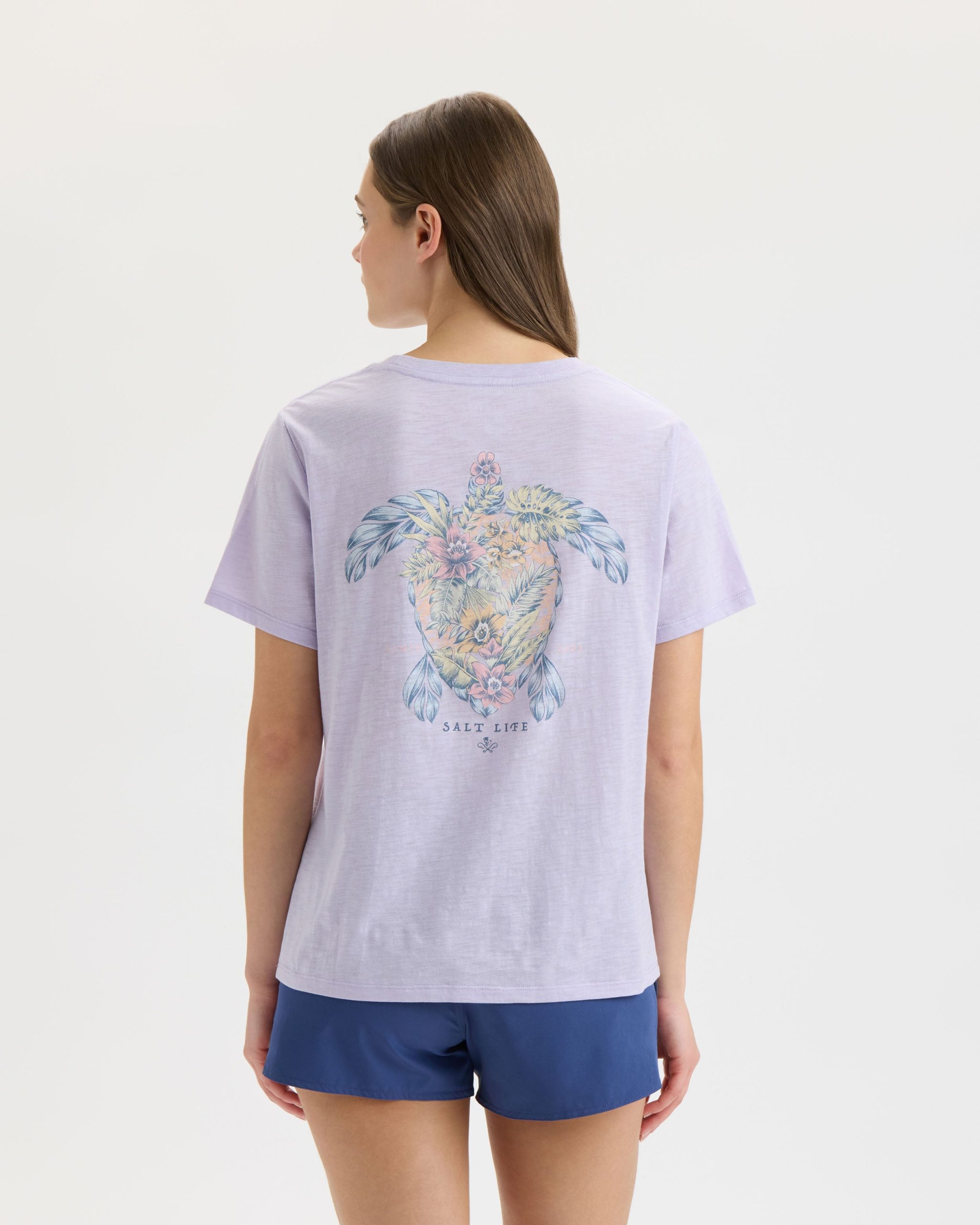 Women's Floral Turtle Original Tee - Image 5