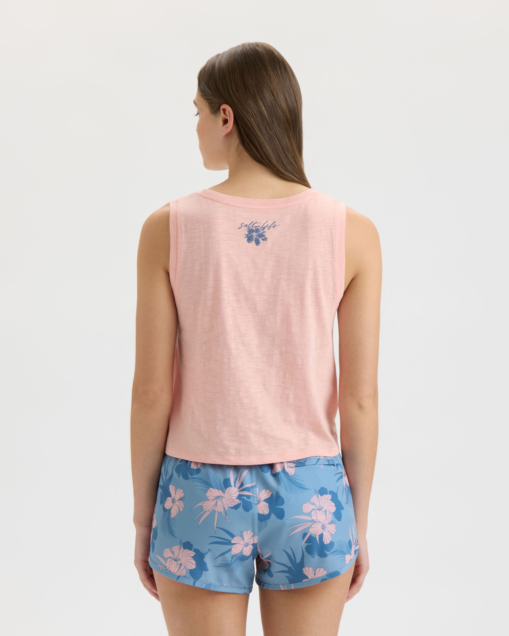 Women's Tropical Bliss Tie Front Tank Top - Image 4