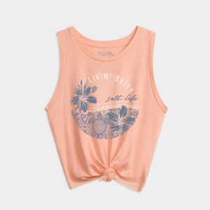 Women's Tropical Bliss Tie Front Tank Top