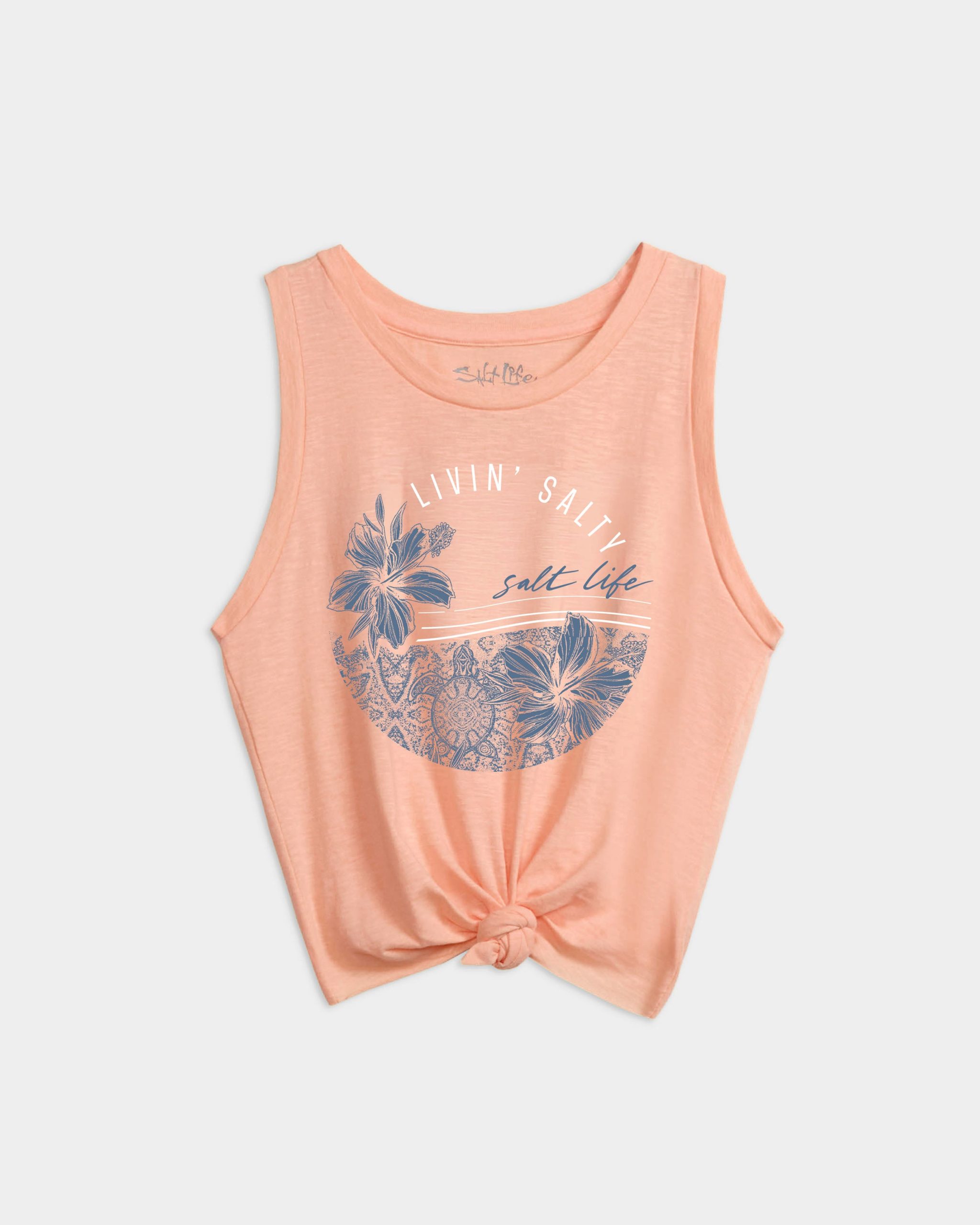 Women's Tropical Bliss Tie Front Tank Top