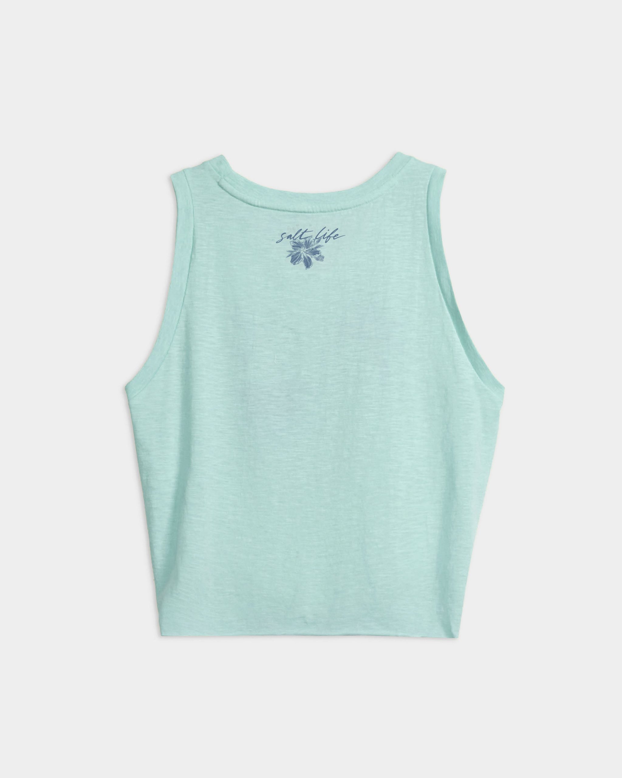 Women's Tropical Bliss Tie Front Tank Top - Image 2