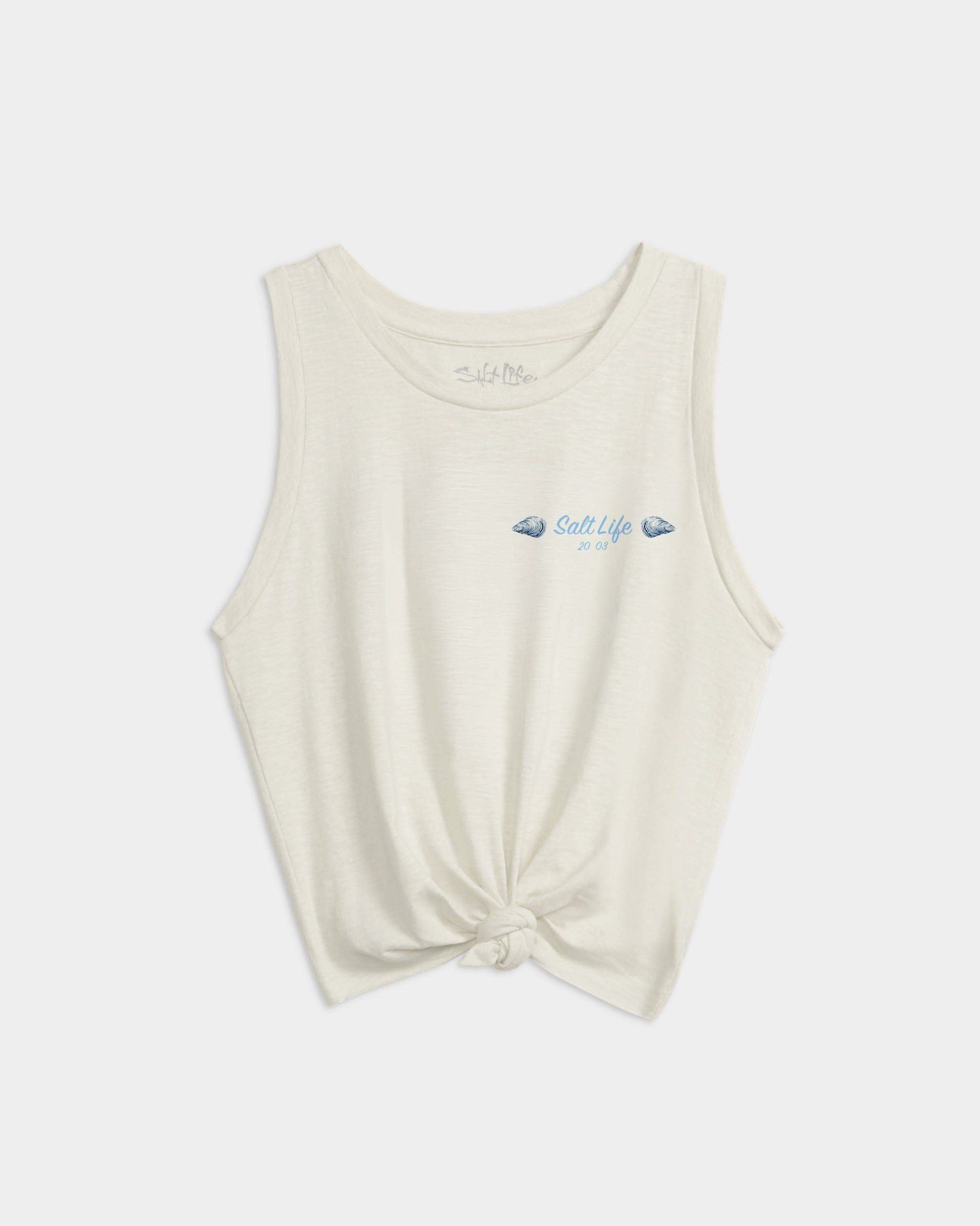 Women's Aquarium Turtle Tie Front Tank Top - Image 7
