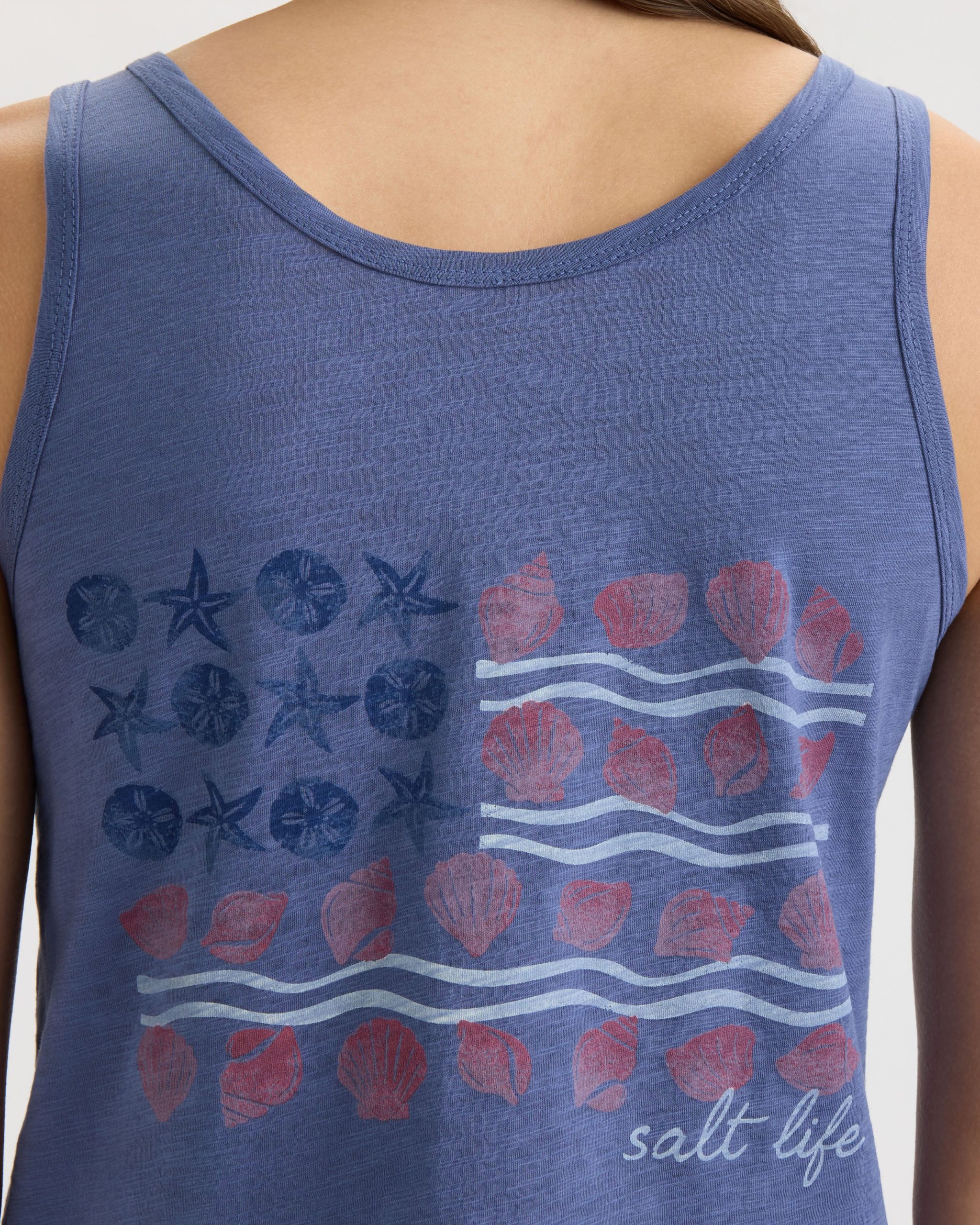 Women's Shells and Stripes Tank - Image 5