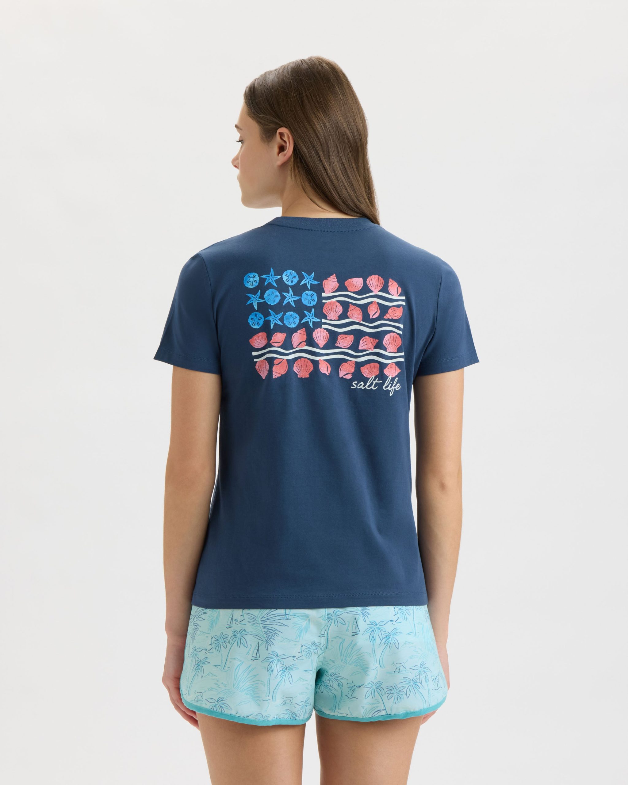 Women's Shells & Stripes 30's Tee - Image 3