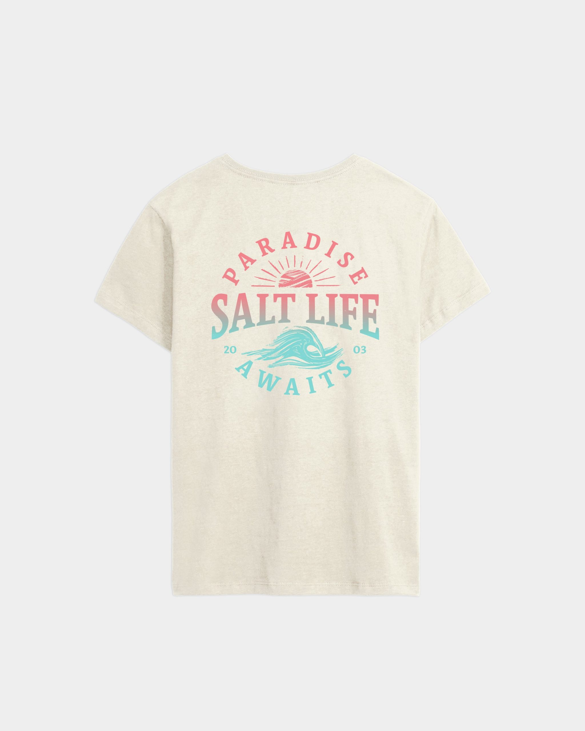 Women's Awaiting Paradise Salt Wash Tee