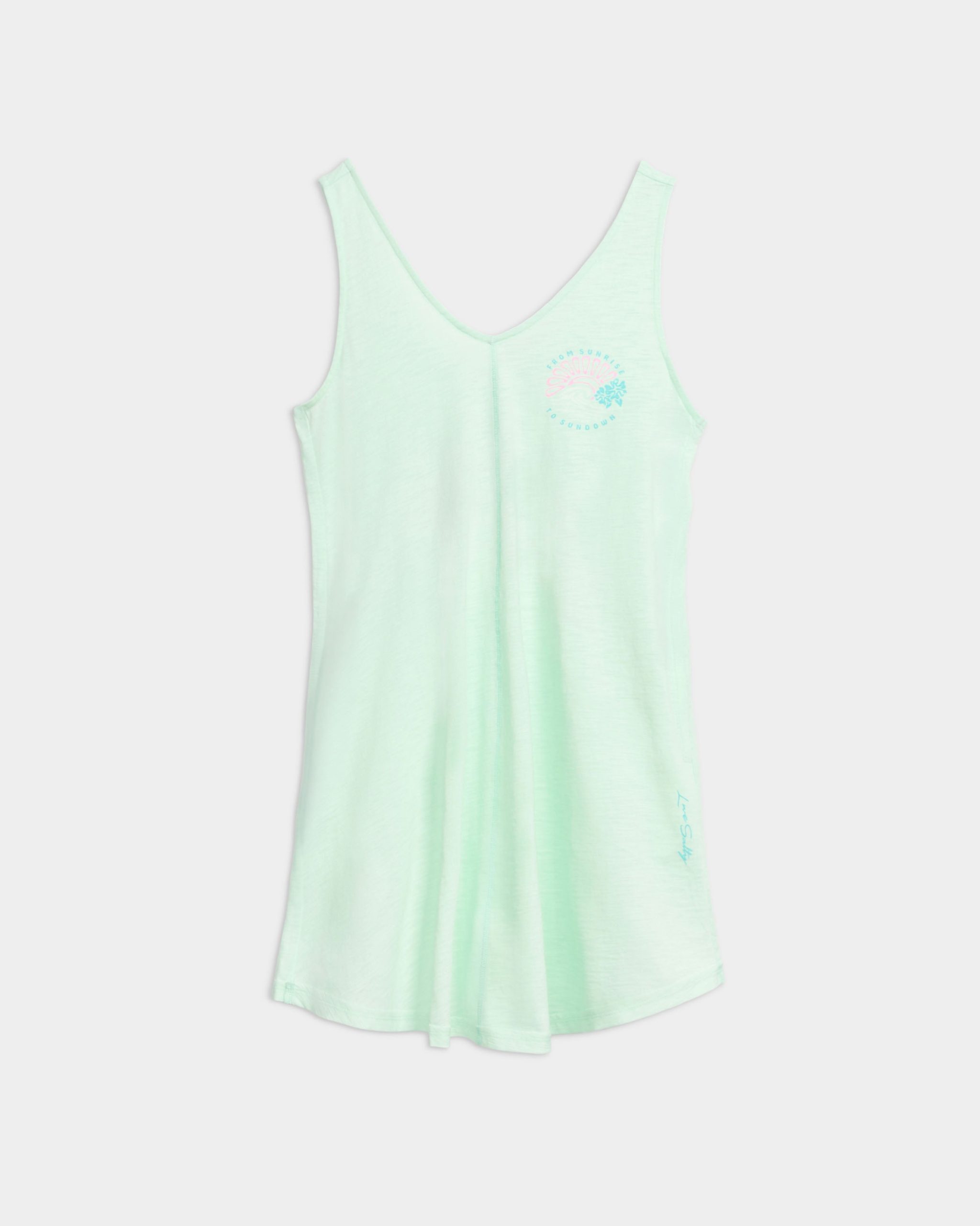 Women's Sunrise Sunset Slub Beach Dress - Image 7