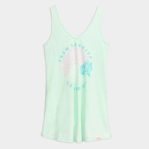 Women's Sunrise Sunset Slub Beach Dress