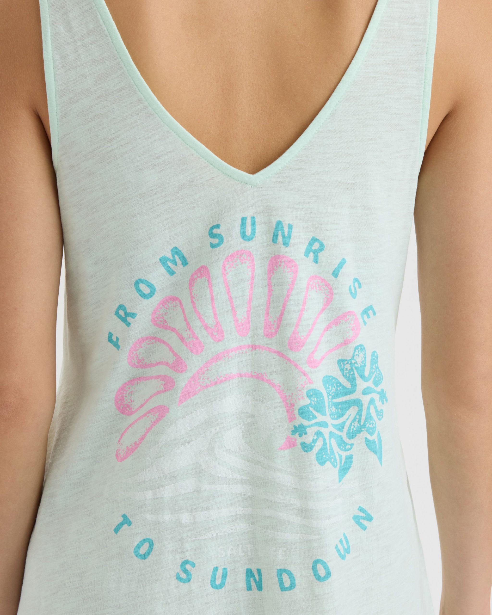 Women's Sunrise Sunset Slub Beach Dress - Image 5