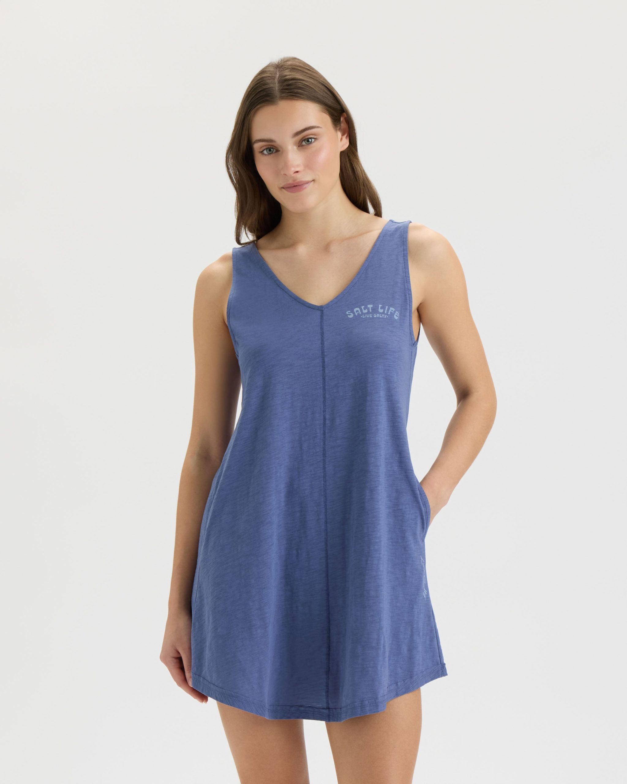 Women's Surf to Paradise Slub Beach Dress - Image 3