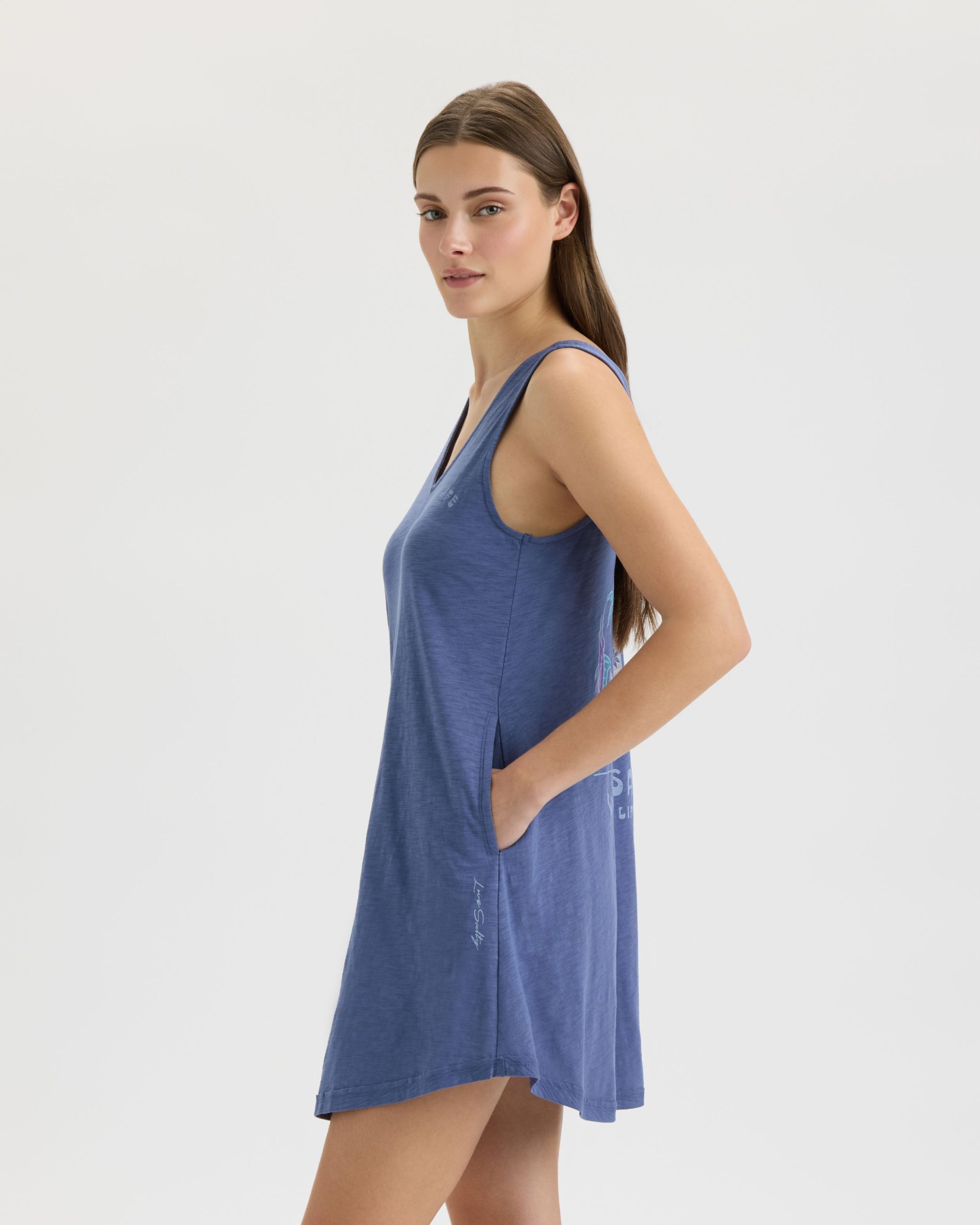 Women's Surf to Paradise Slub Beach Dress - Image 4