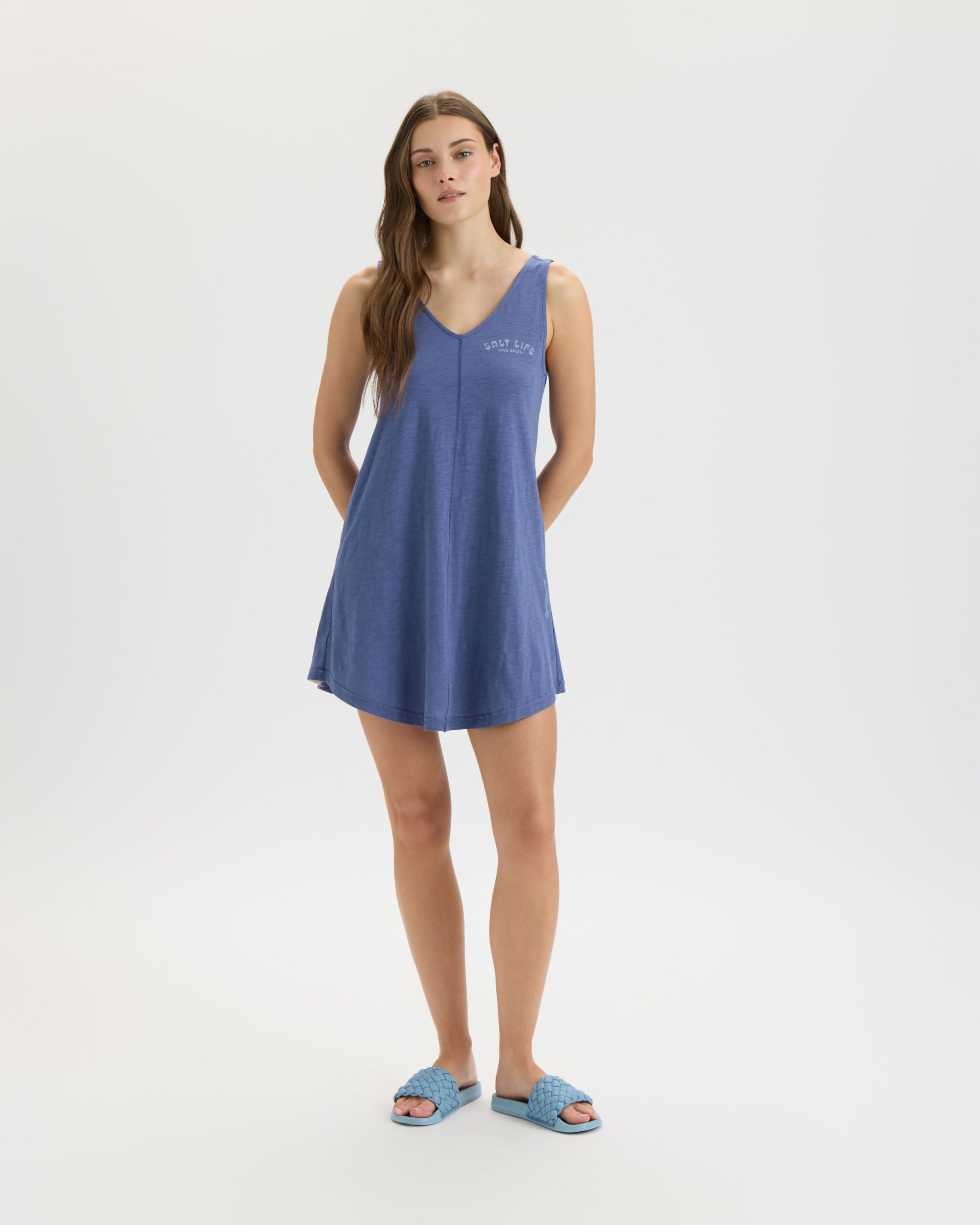 Women's Surf to Paradise Slub Beach Dress - Image 6