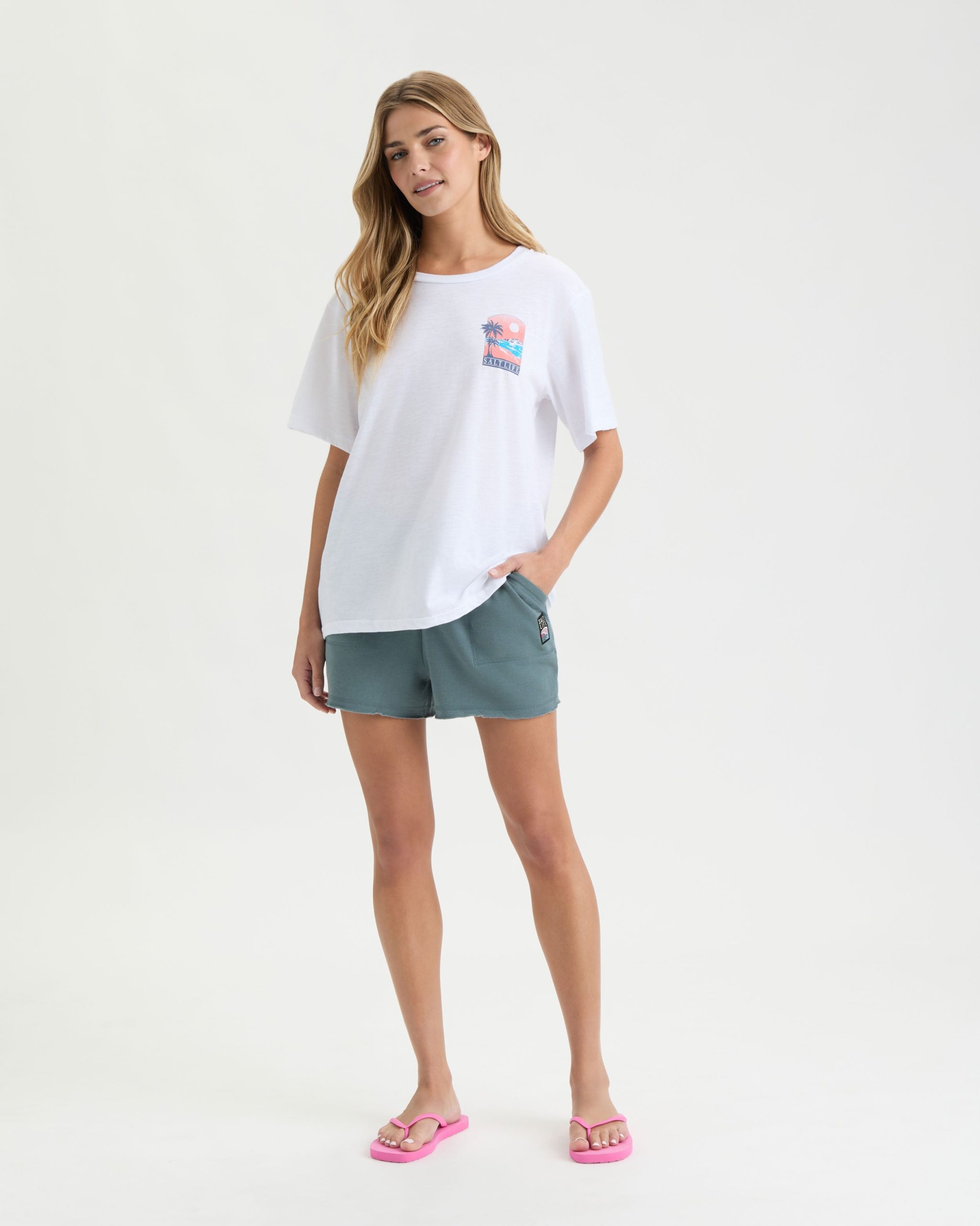 Women's Salty Sunset Lounge Shorts - Image 3