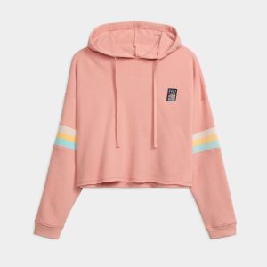 Women's Baja Salt Oversized Crop Hoodie