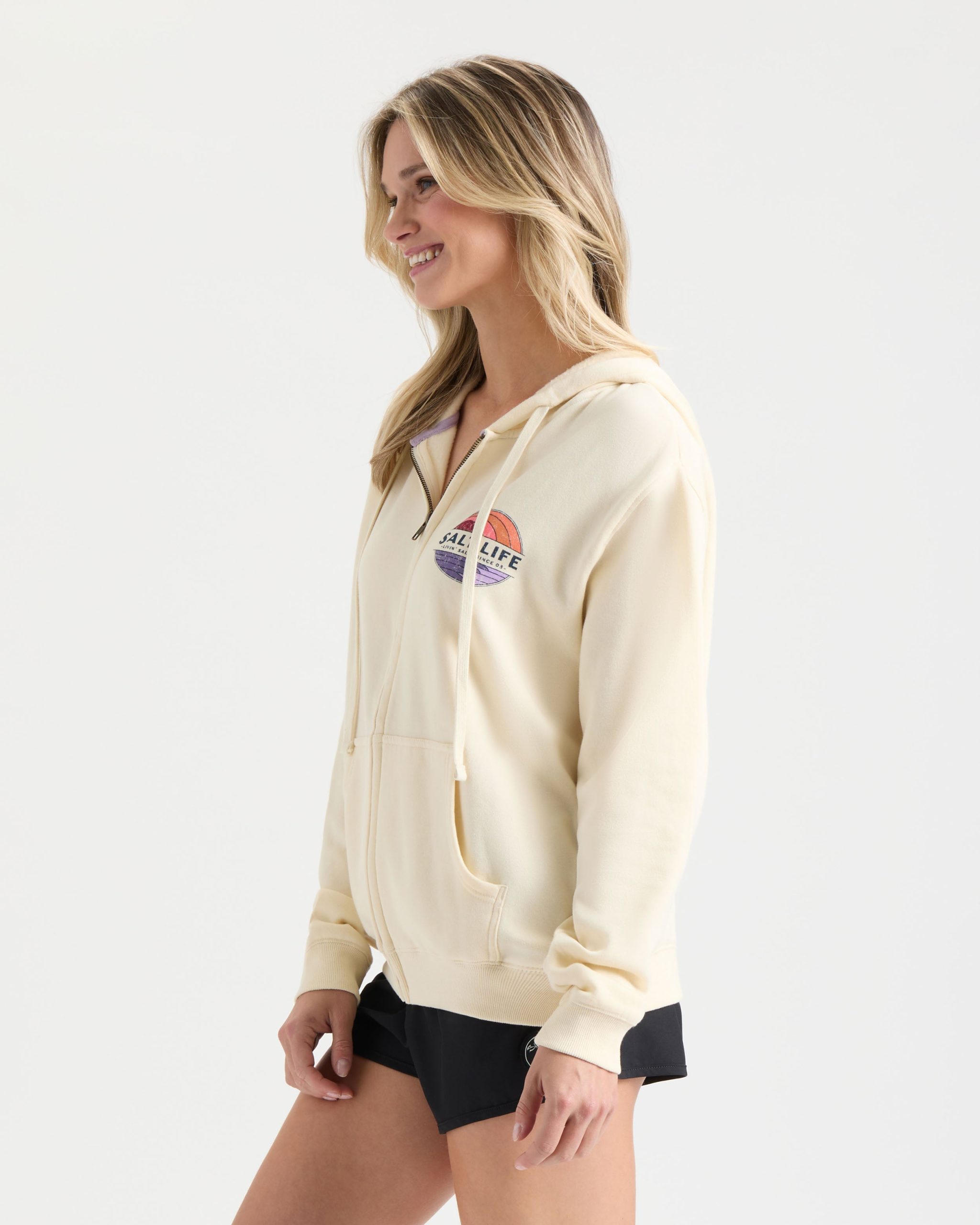 Women's Saltsation Ocean Washed Fleece Hoodie - Image 3