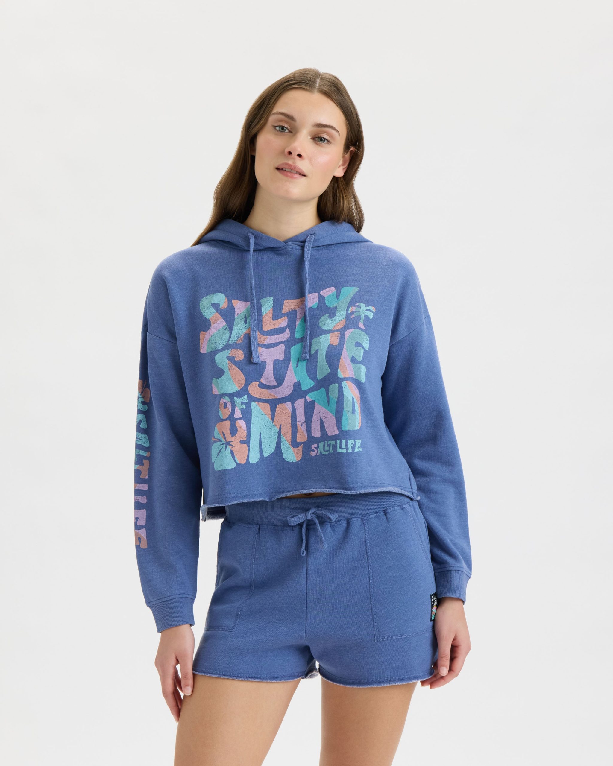 Women's Salty Mind Cropped Hoodie - Image 2