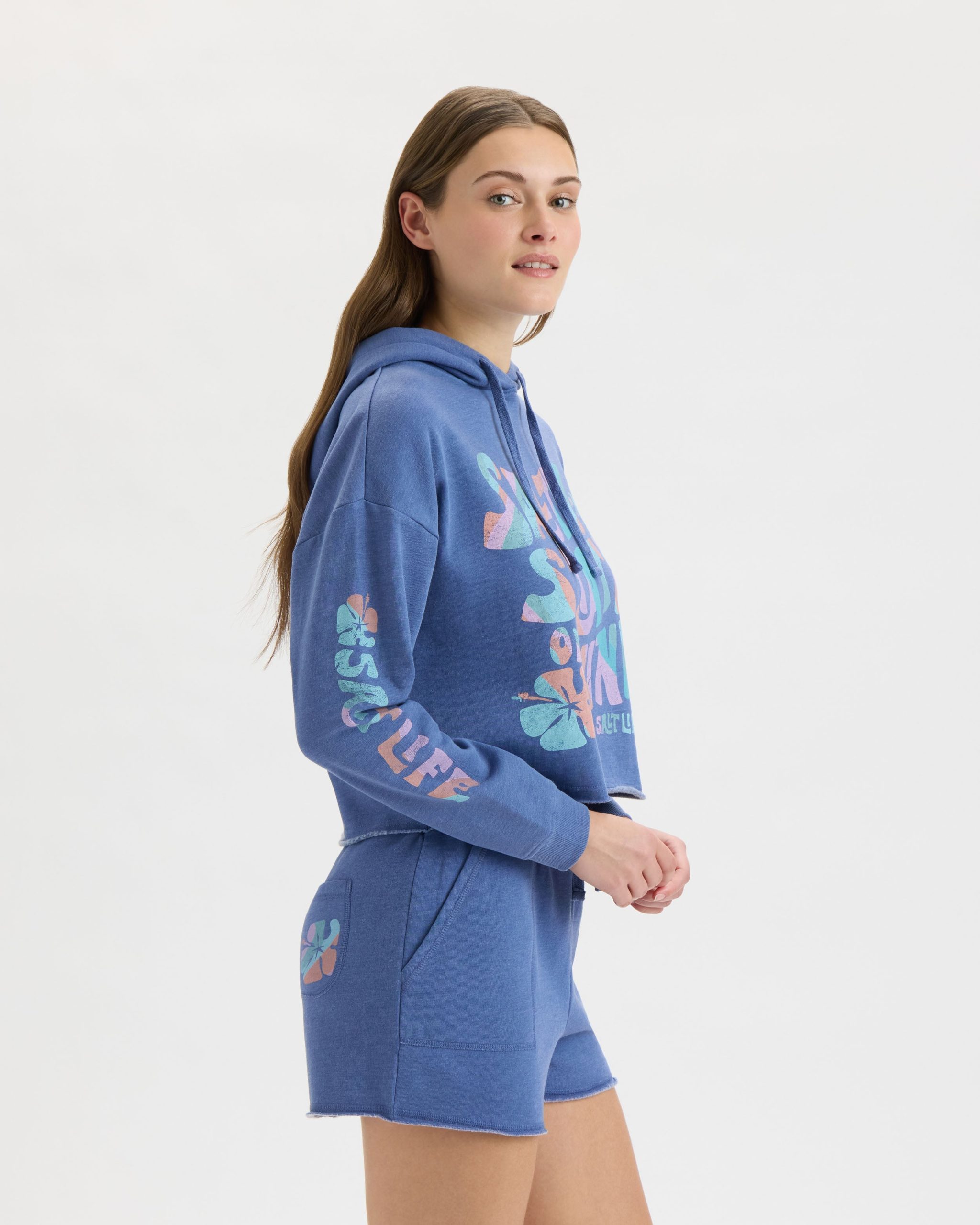 Women's Salty Mind Cropped Hoodie - Image 3