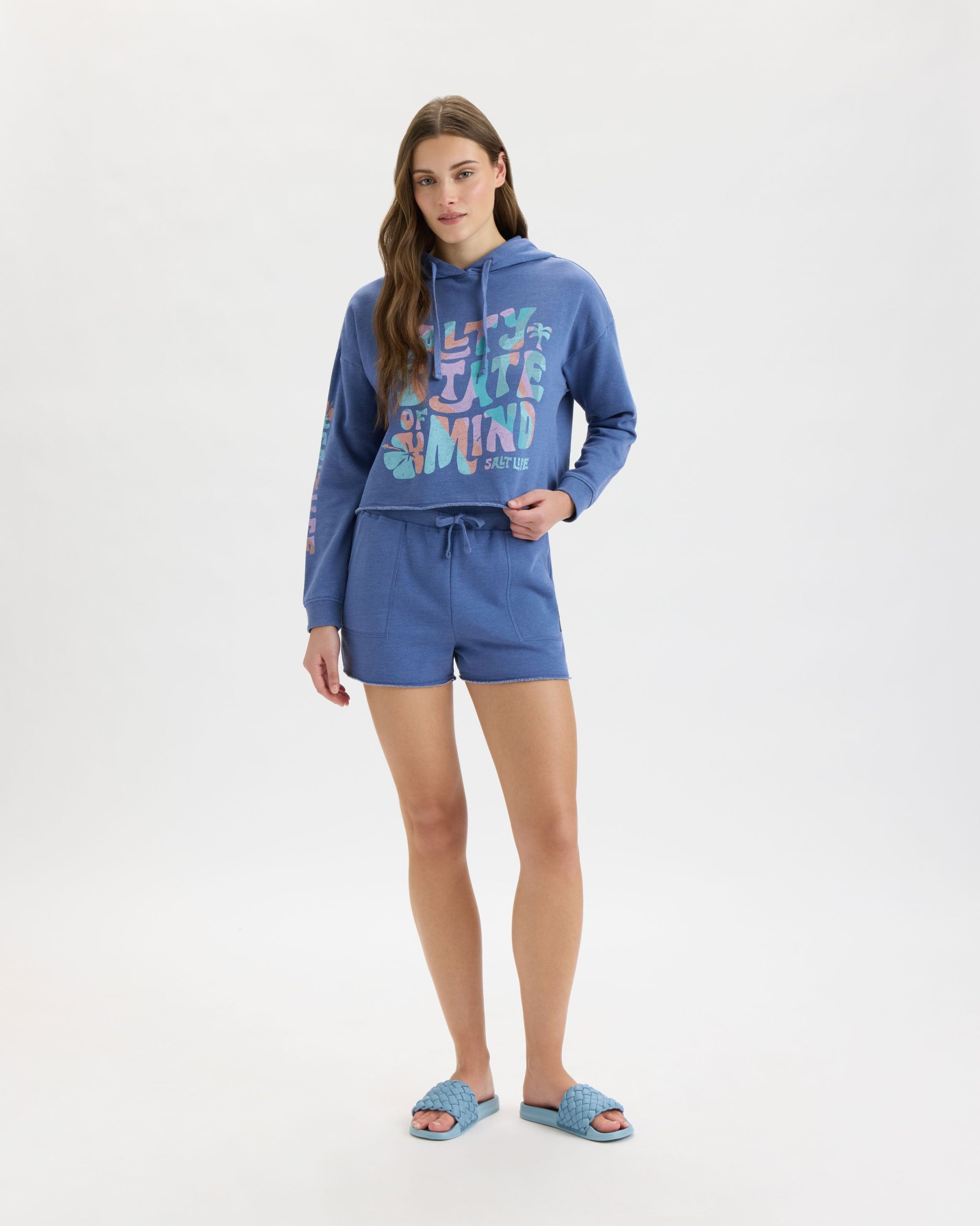 Women's Salty Mind Cropped Hoodie - Image 5