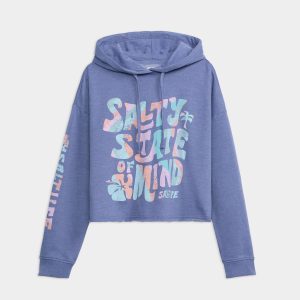 Women's Salty Mind Cropped Hoodie