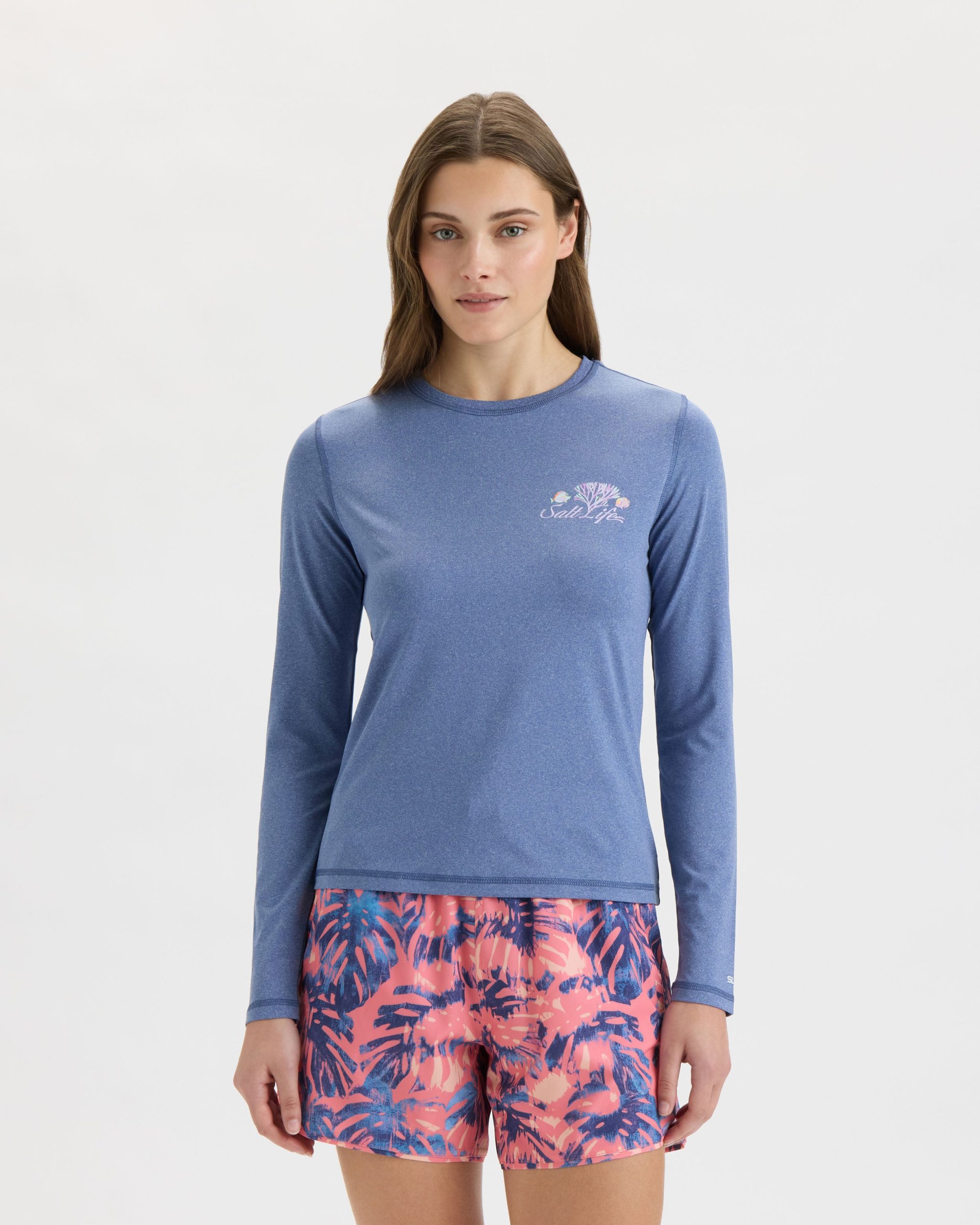 Women's Colorful Coral Reef SLX Performance Long Sleeve Tee - Image 2