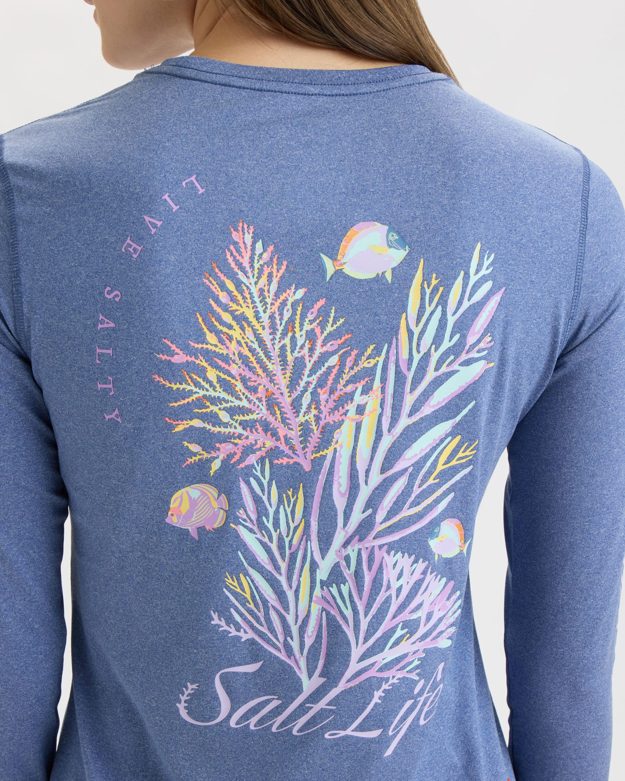 Women's Colorful Coral Reef SLX Performance Long Sleeve Tee - Image 5