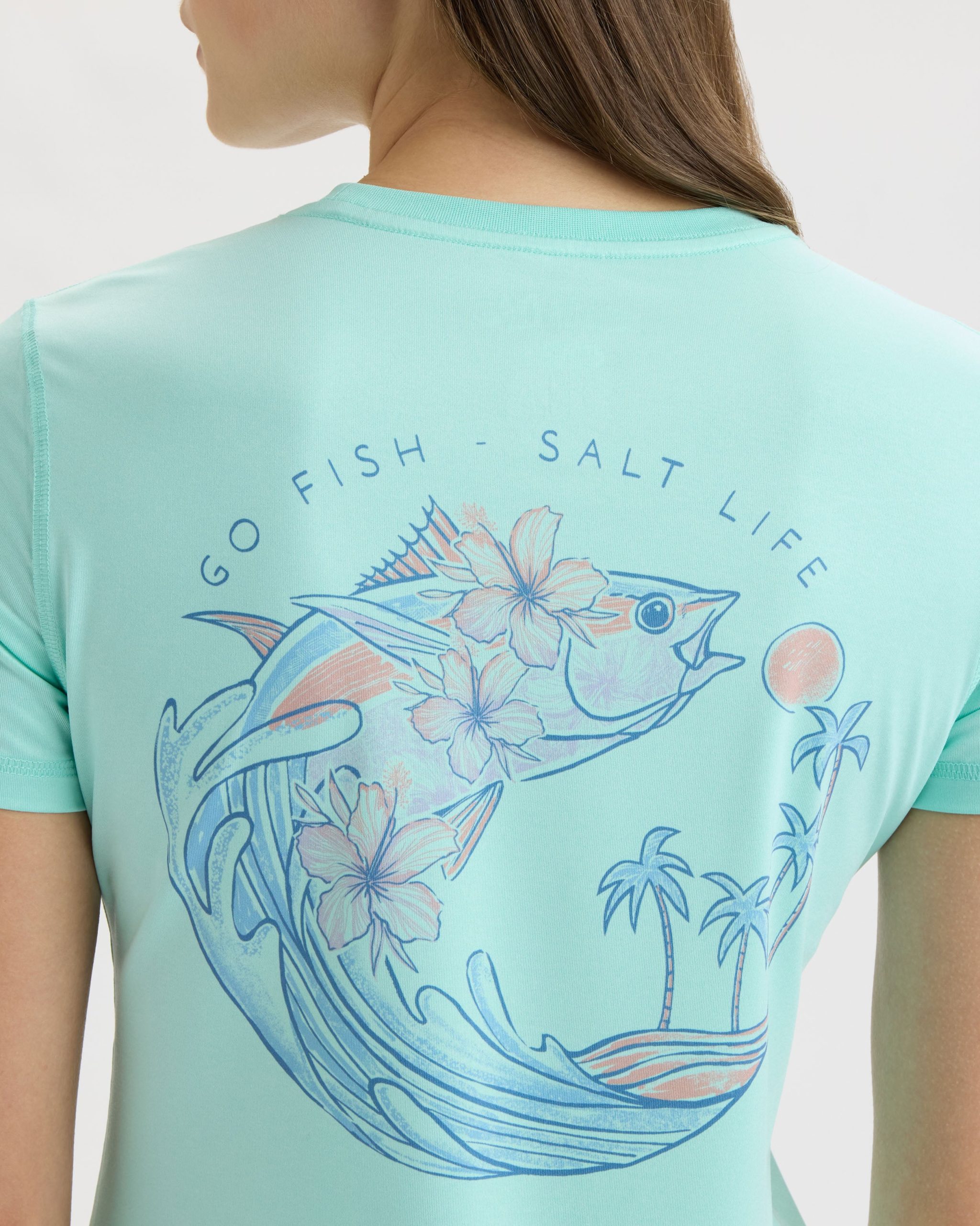 Women's Go Fish Tuna Performance Short Sleeve Tee - Image 5