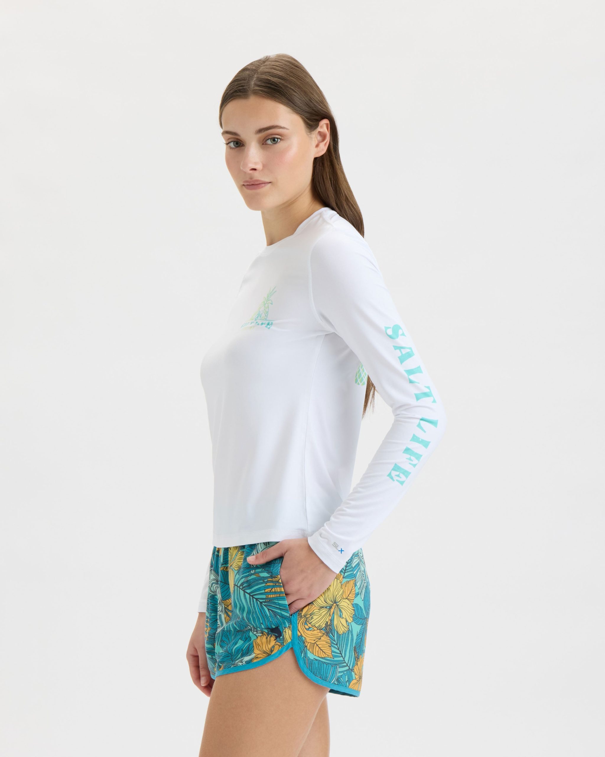 Women's Pineapple Paradise SLX Performance Long Sleeve Tee - Image 3