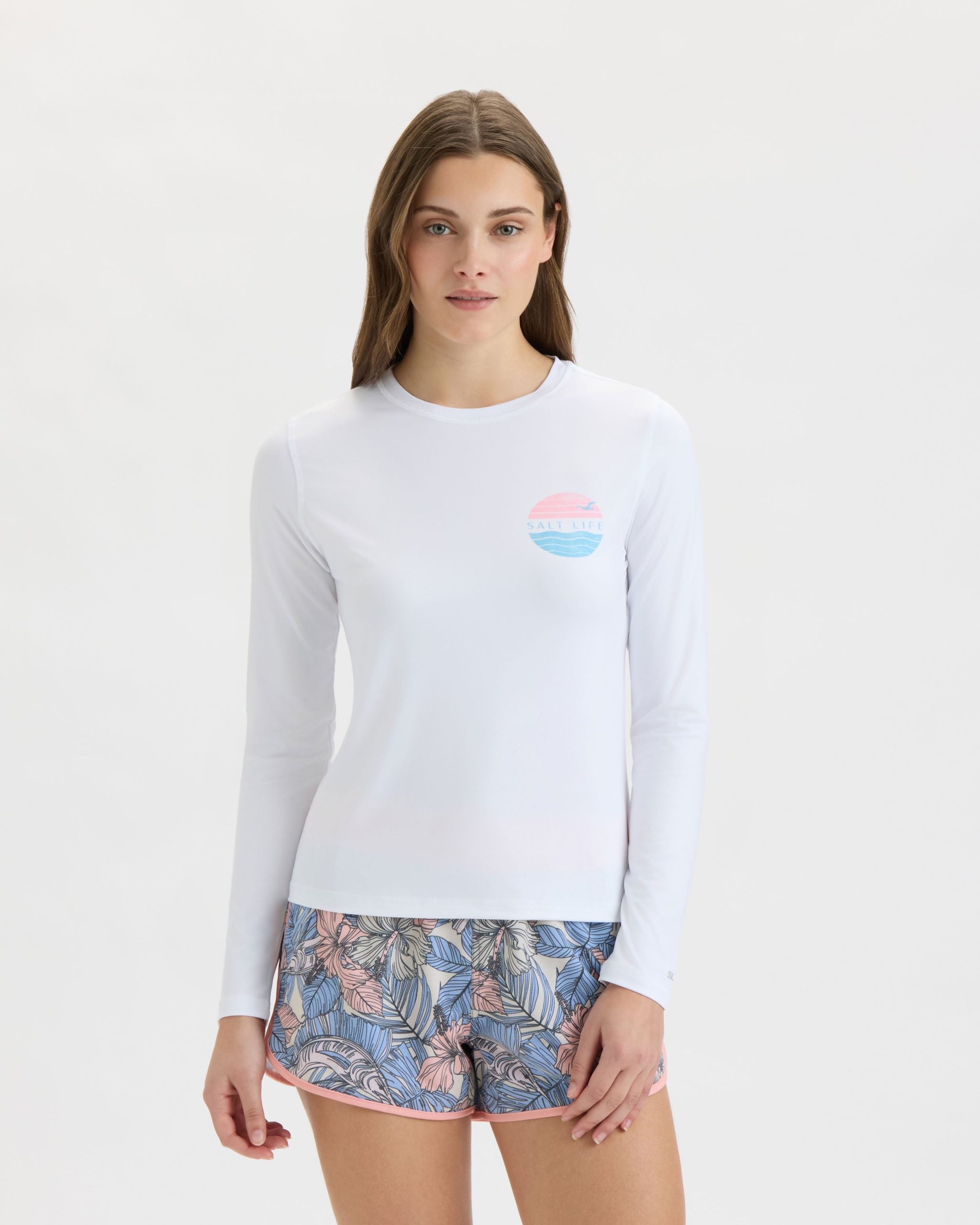 Women's Coral Life Flag SLX Performance Long Sleeve Tee - Image 2