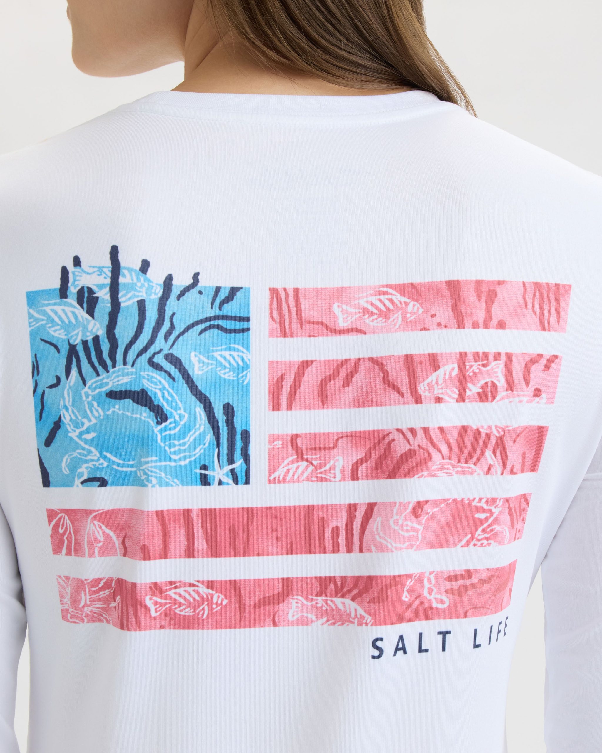 Women's Coral Life Flag SLX Performance Long Sleeve Tee - Image 5