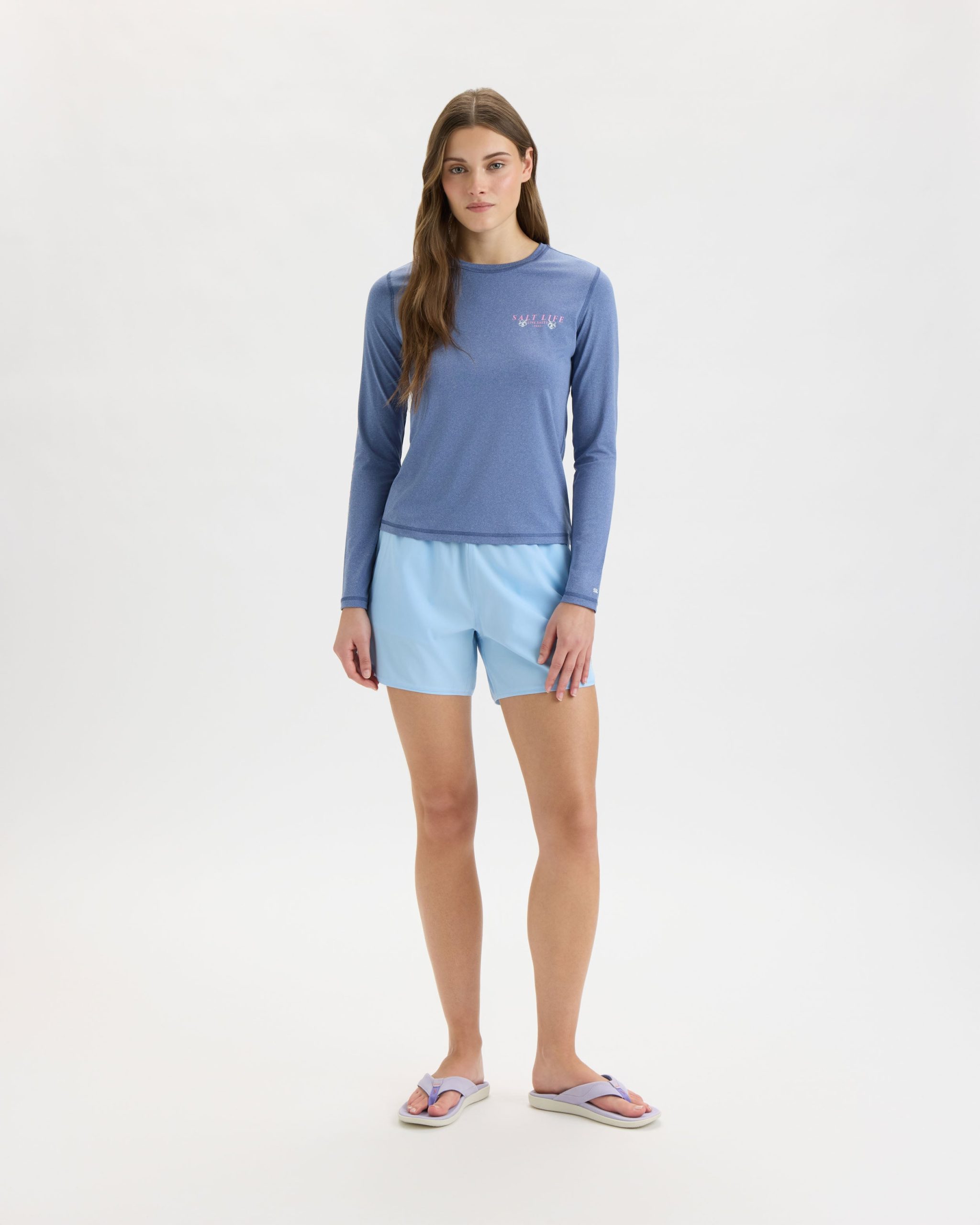 Women's Salty Marlin Badge SLX Performance Long Sleeve Tee - Image 6