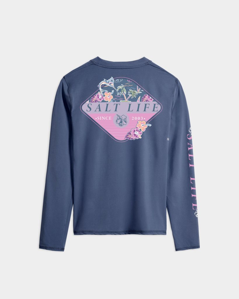 Women's Salty Marlin Badge SLX Performance Long Sleeve Tee