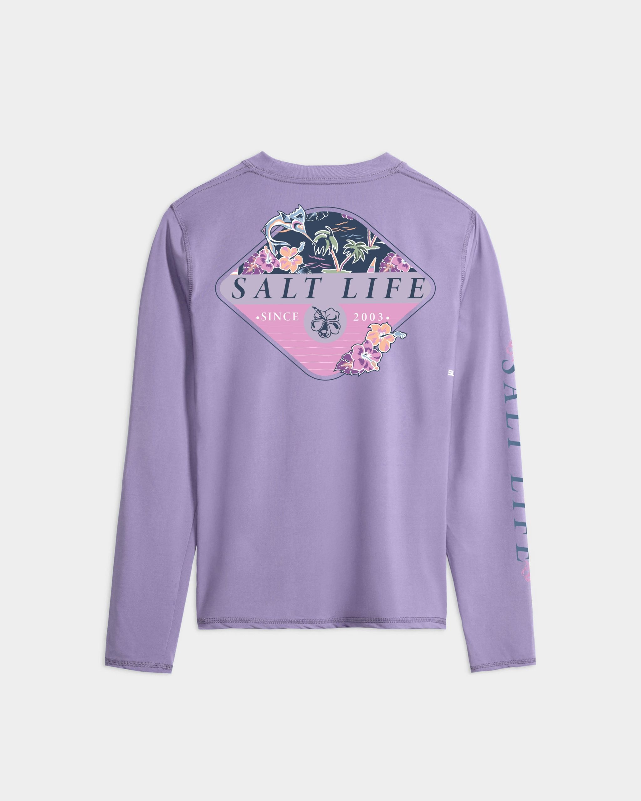 Women's Salty Marlin Badge SLX Performance Long Sleeve Tee