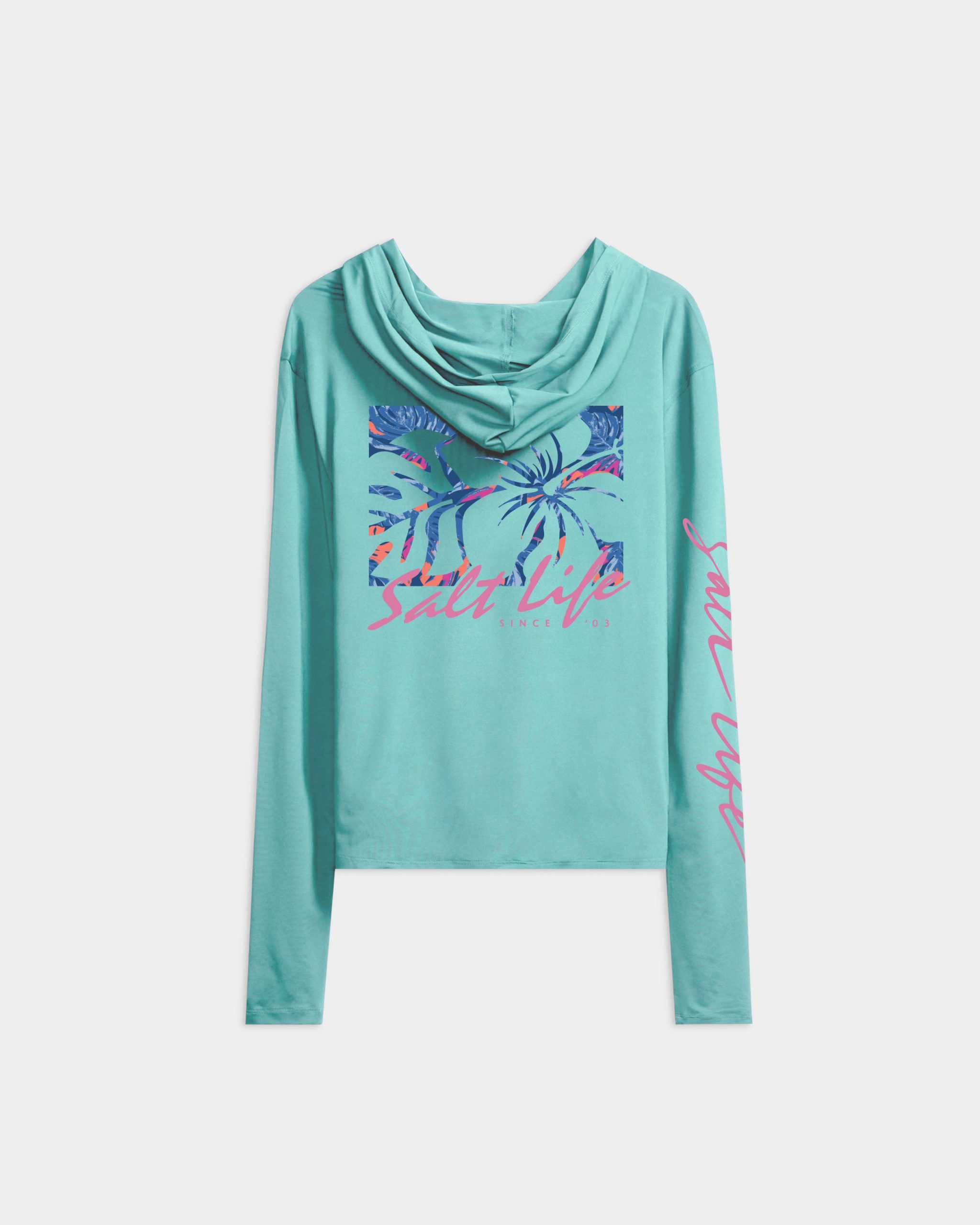 Women's Hibiscus Long Sleeve SLX Performance Hoodie