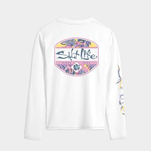 Women's Hollywood Hibiscus Badge Performance Long Sleeve