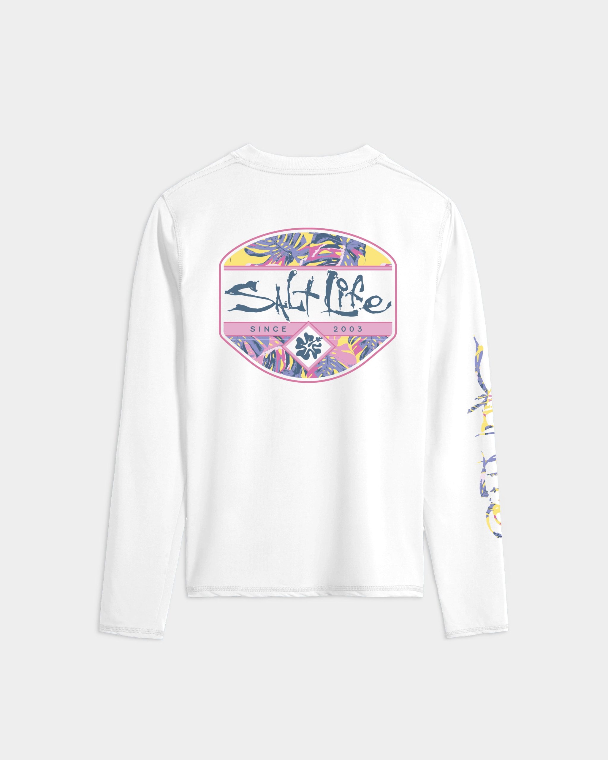 Women's Hollywood Hibiscus Badge Performance Long Sleeve