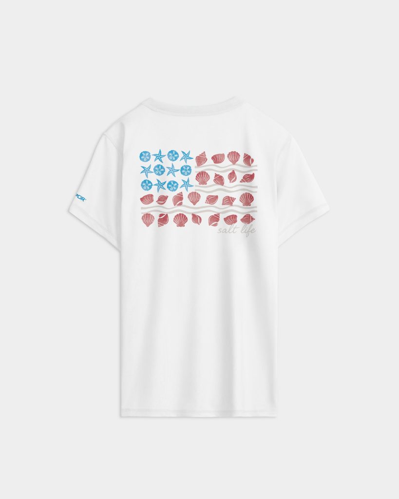 Women's Shells and Stripes Performance Short Sleeve Tee
