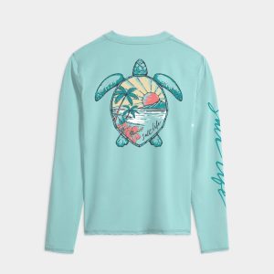 Women's Sunset Turtle Performance Long Sleeve
