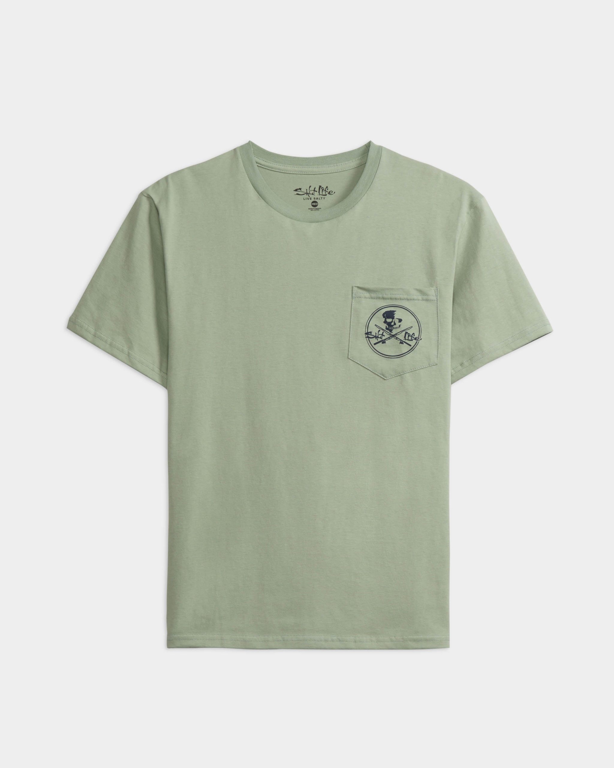 Men's Skull and Poles Short Sleeve Tee - Image 2