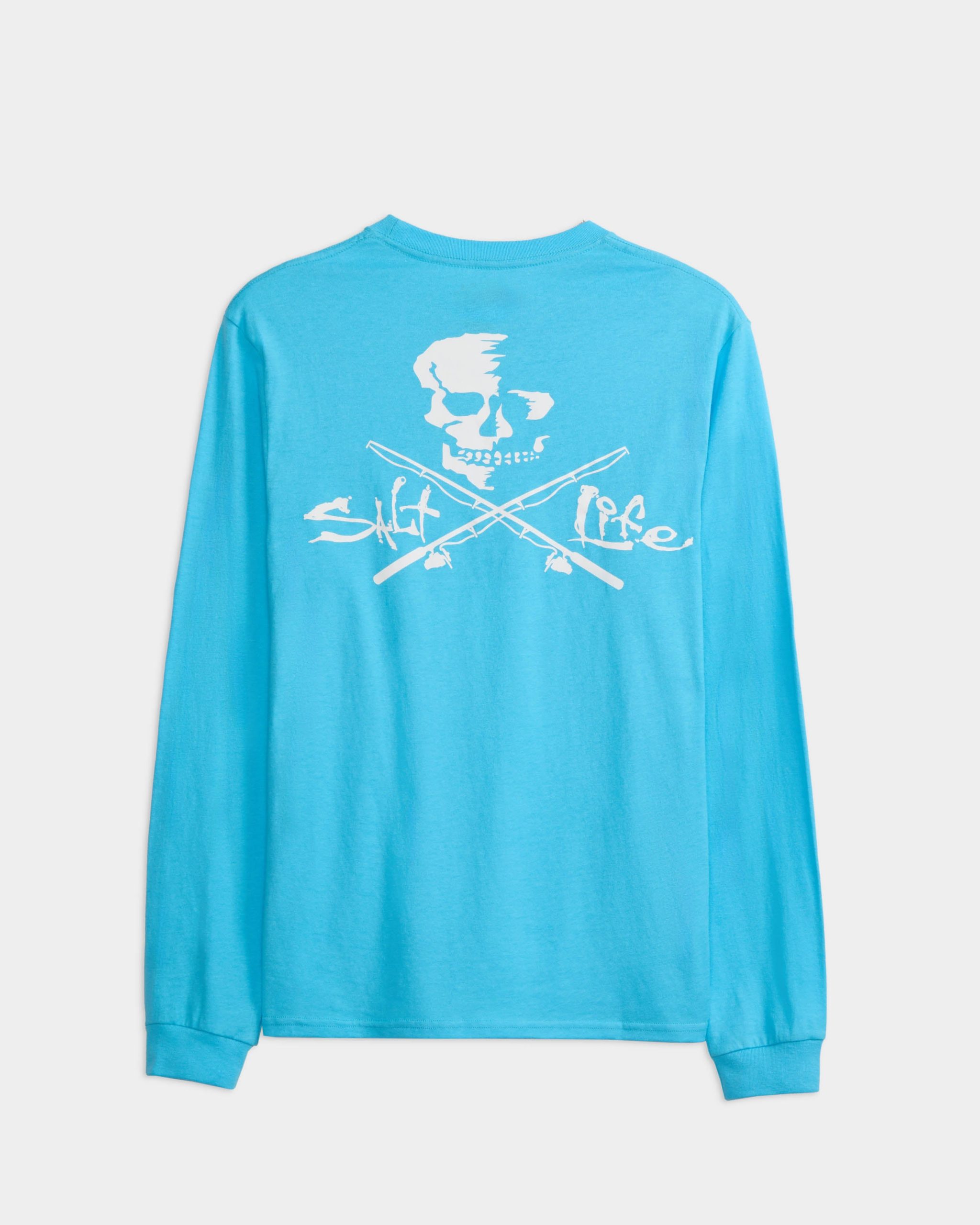 Men's Skull and Poles Long Sleeve Shirt