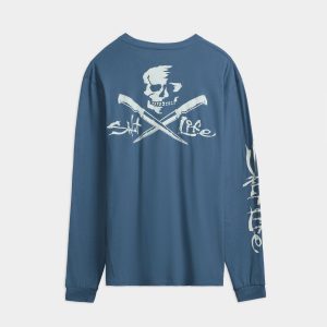 Men's Skull and Poles Long Sleeve Shirt