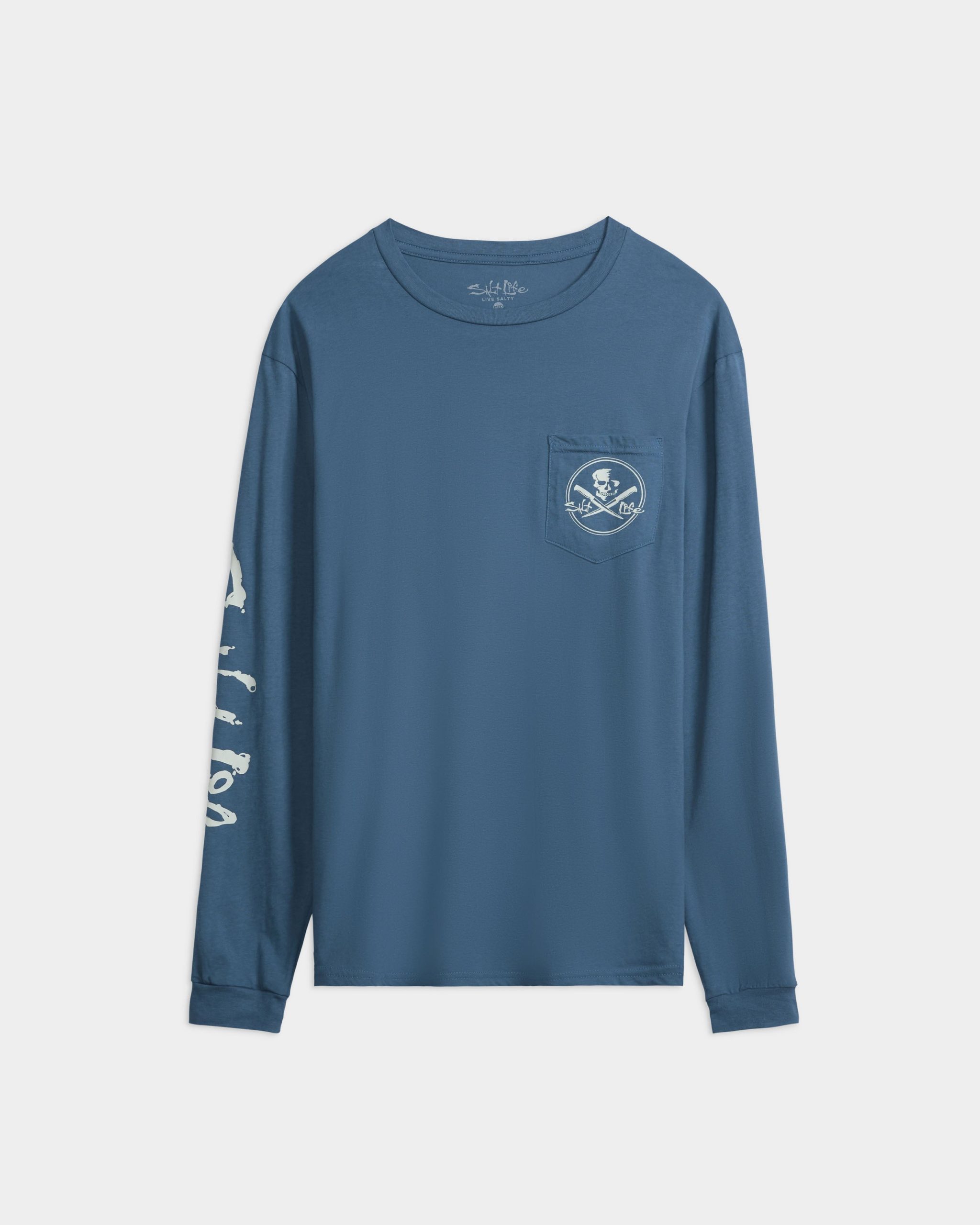 Men's Skull and Poles Long Sleeve Shirt - Image 7